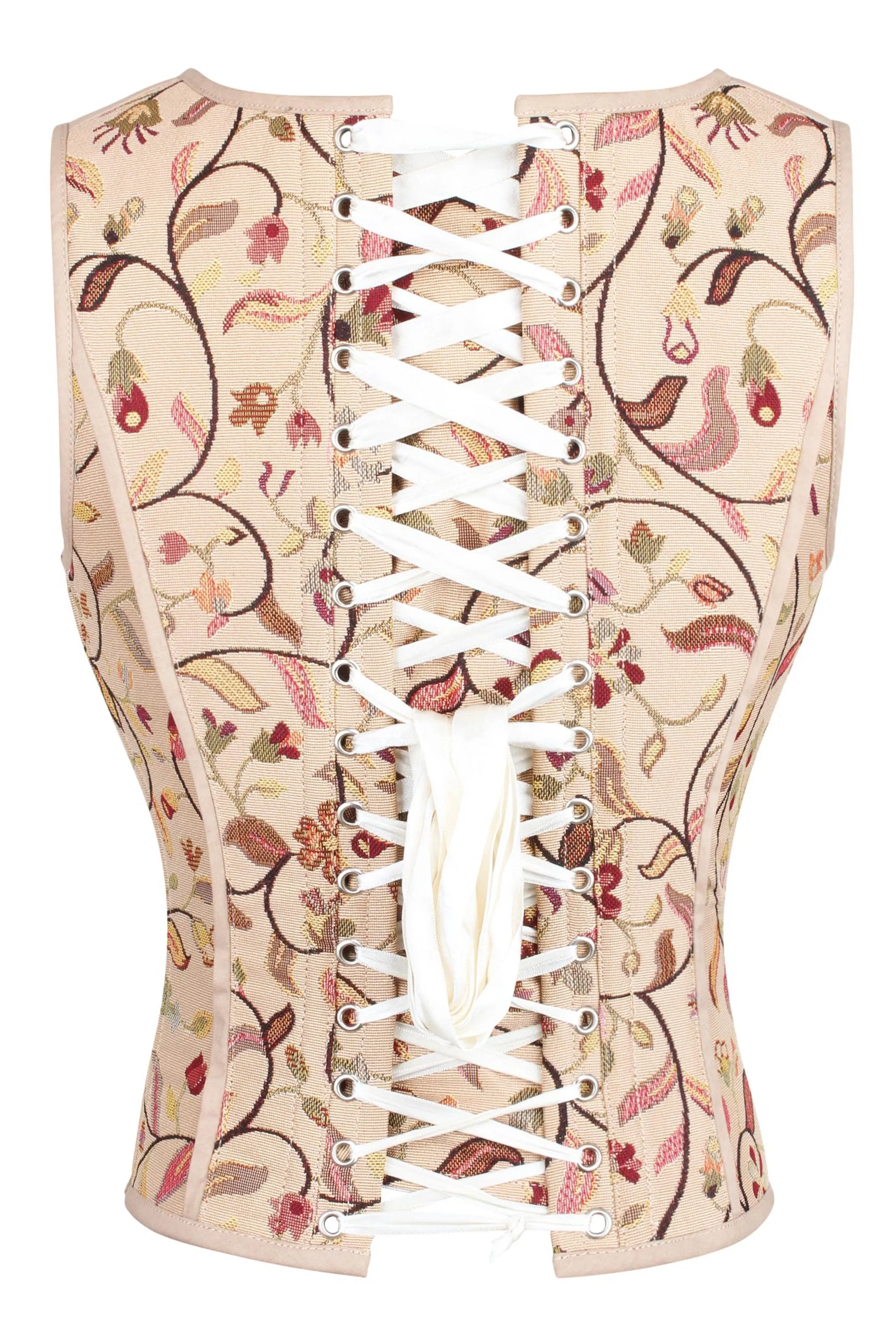 Historic Brocade High Back Overbust Corset