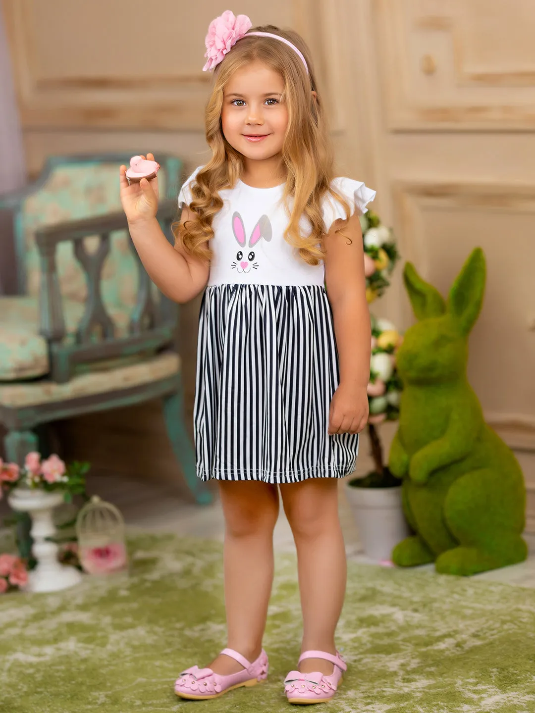 Honey Bunny Striped Skirt Dress