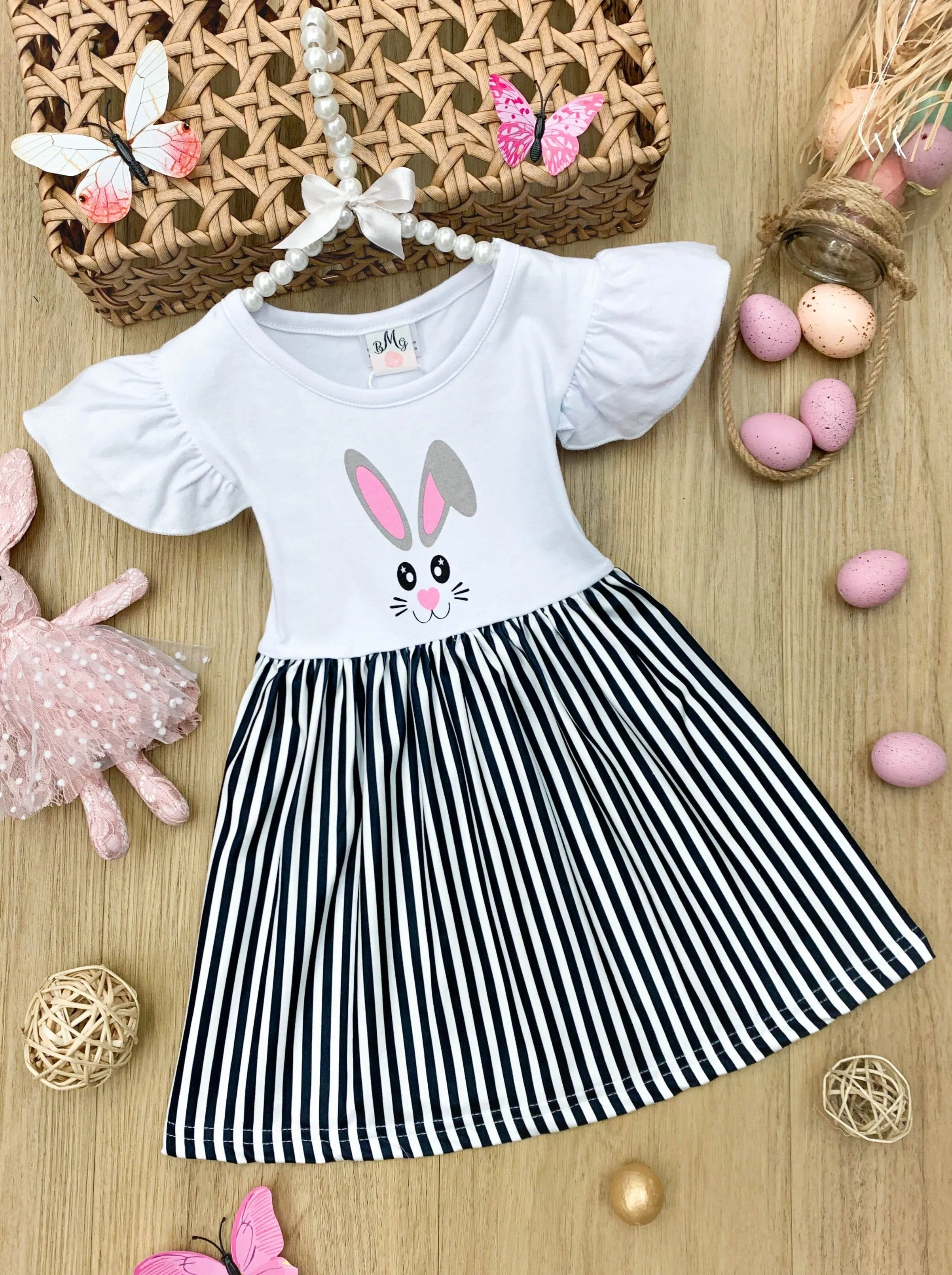 Honey Bunny Striped Skirt Dress