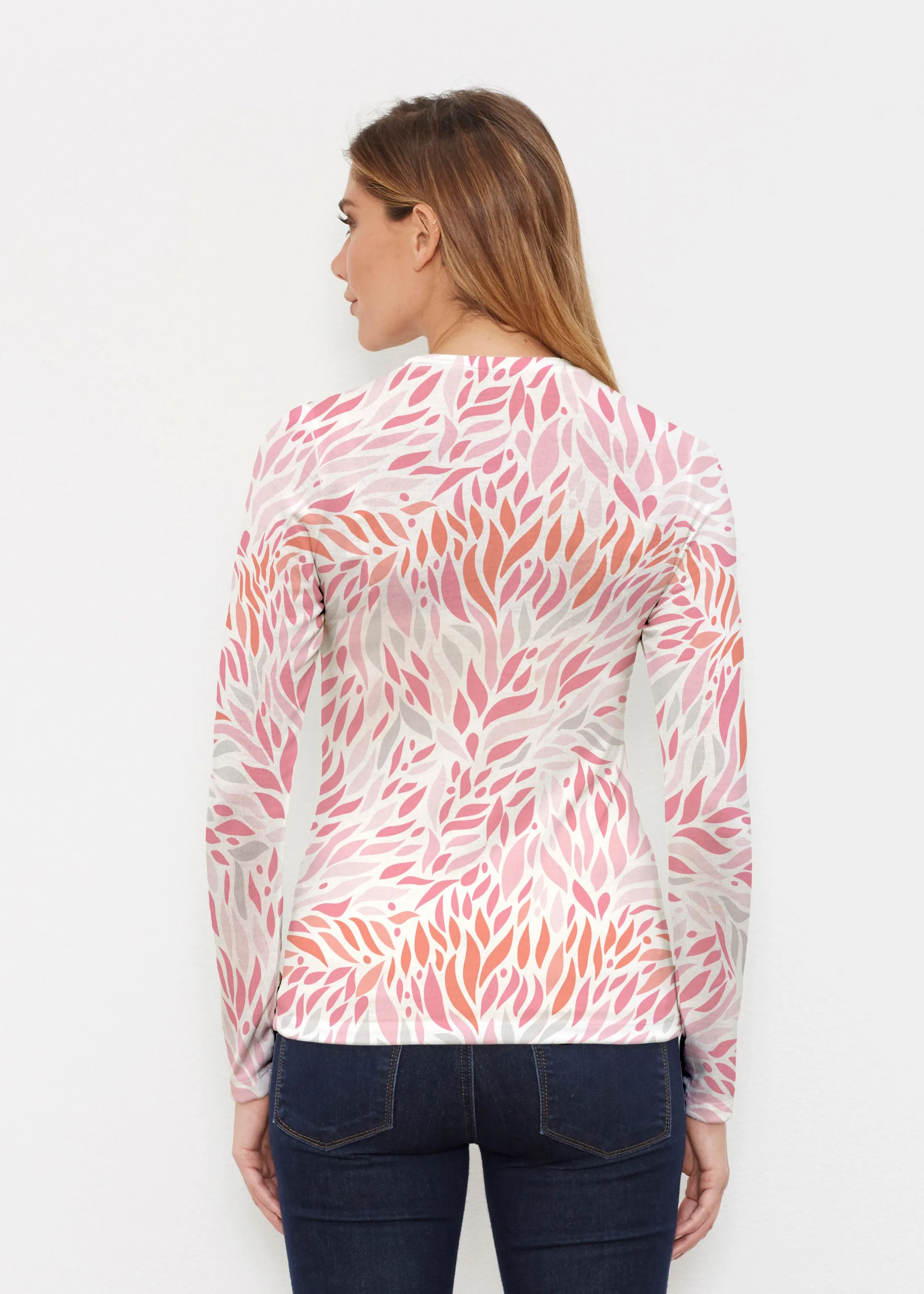 Hotsy Totsy Pink (8145) ~ Butterknit Long Sleeve Crew Top