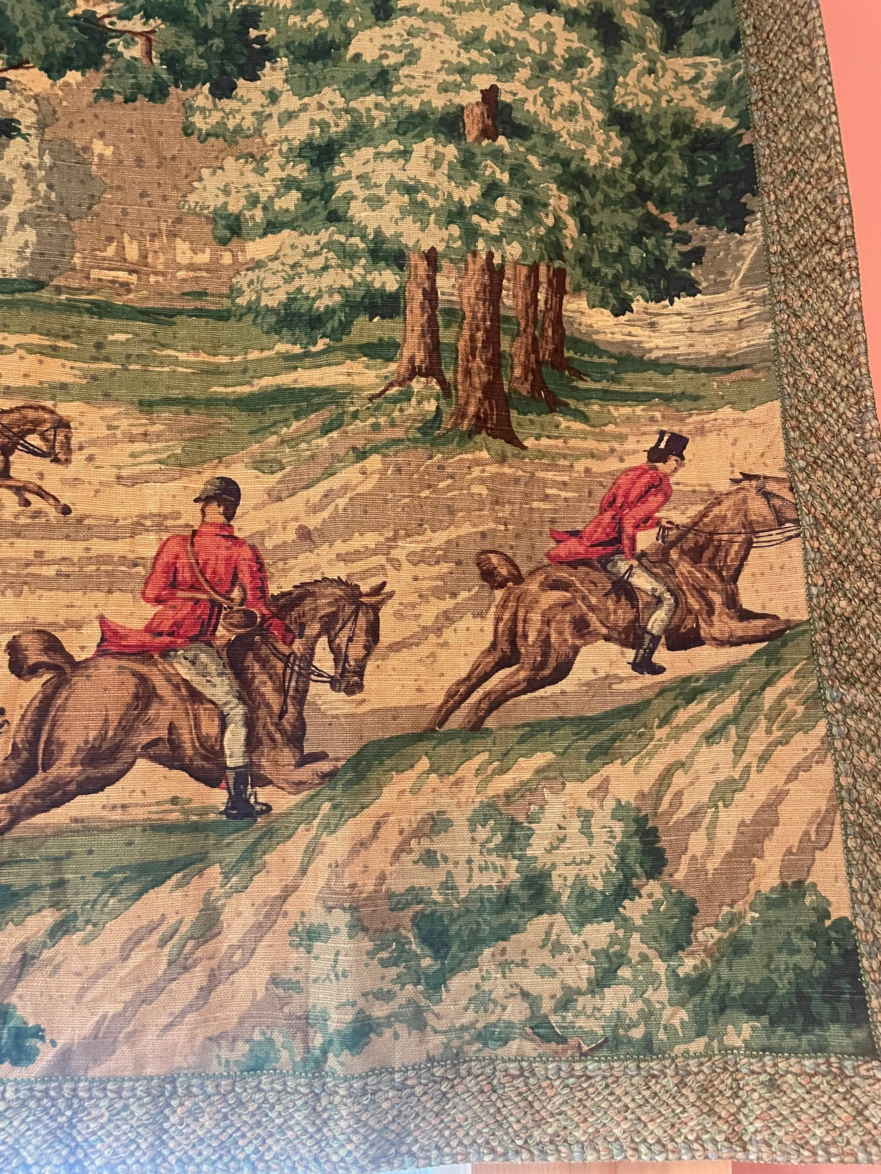 Hunt scene tapestry