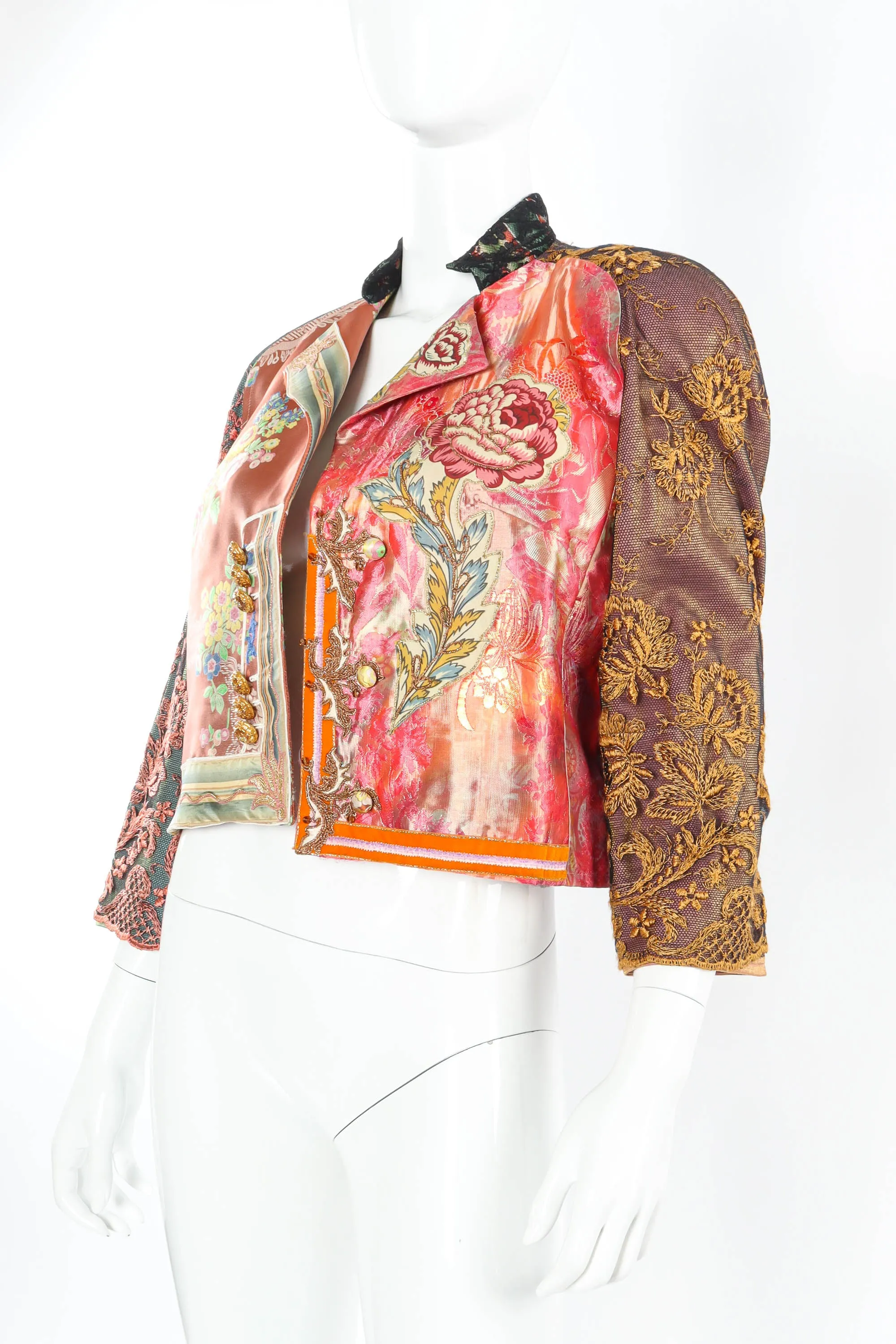 Imperial Lace Brocade Crop Jacket