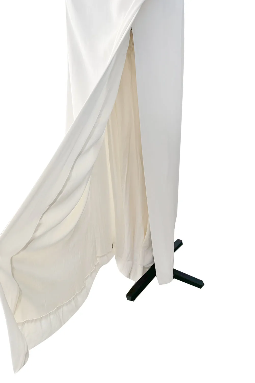 Incredible Spring 2015 Vivienne Westwood Ivory Corset Dress w Draped Multiway Extended Panels