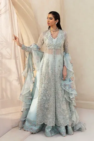 Indian Wedding Dress in Blue Lehenga Gown Dupatta Style