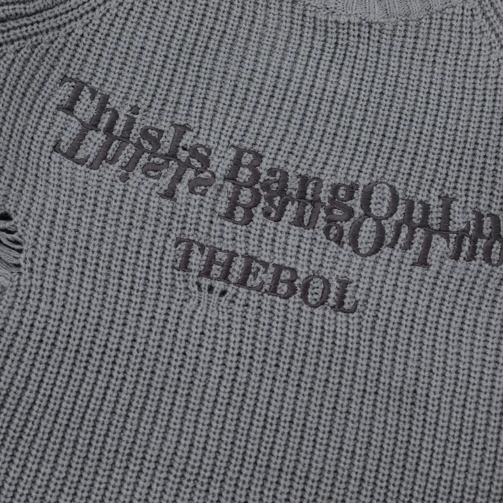 Irregular Cut Solid Sweater