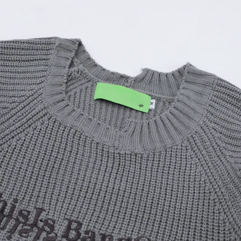 Irregular Cut Solid Sweater