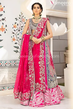 Jacket Lehenga Choli Bridal Dress Pakistani #BS115