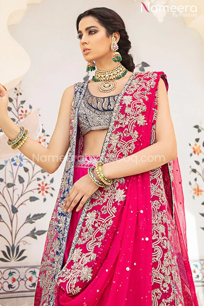 Jacket Lehenga Choli Bridal Dress Pakistani #BS115