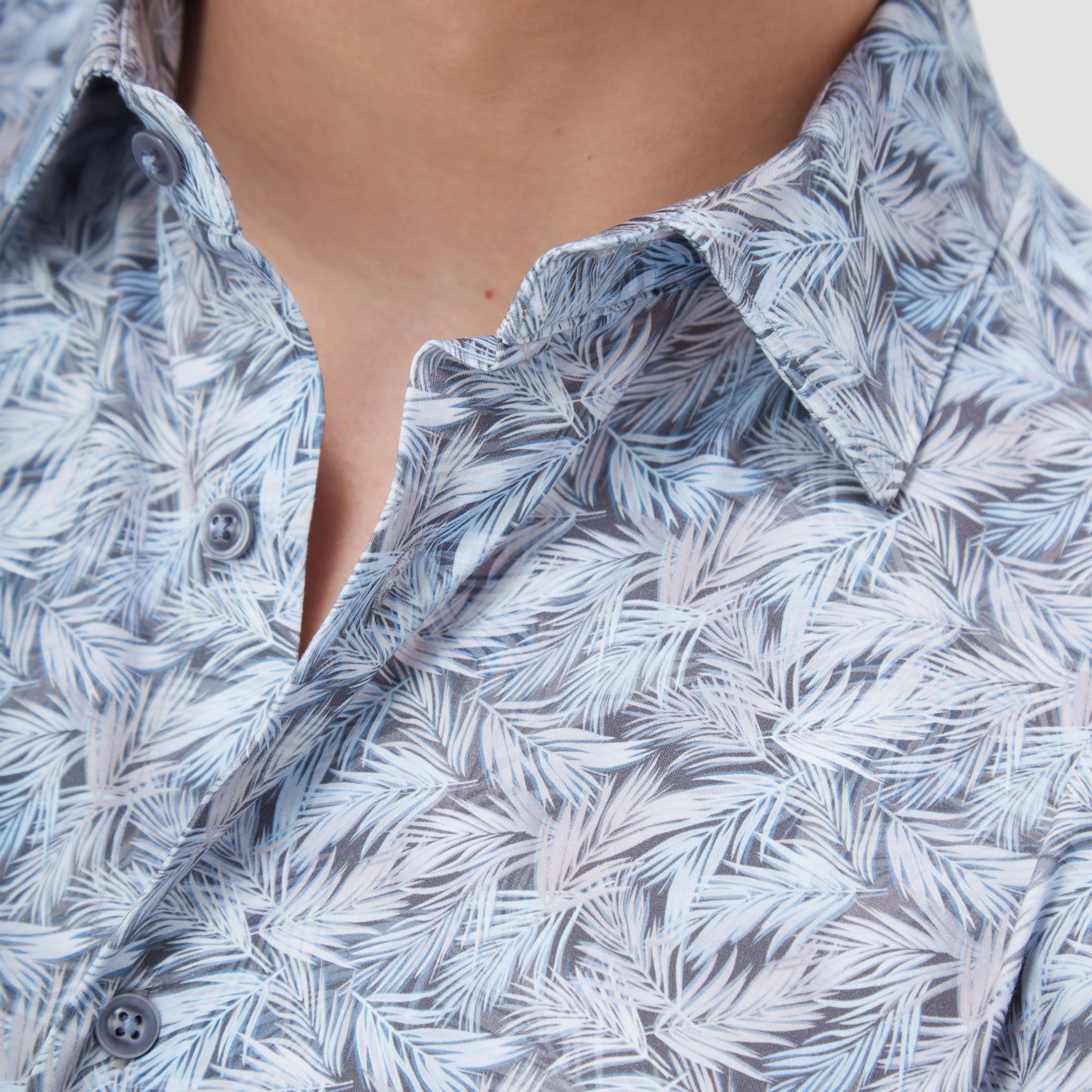 James Leaf Print OoohCotton Shirt