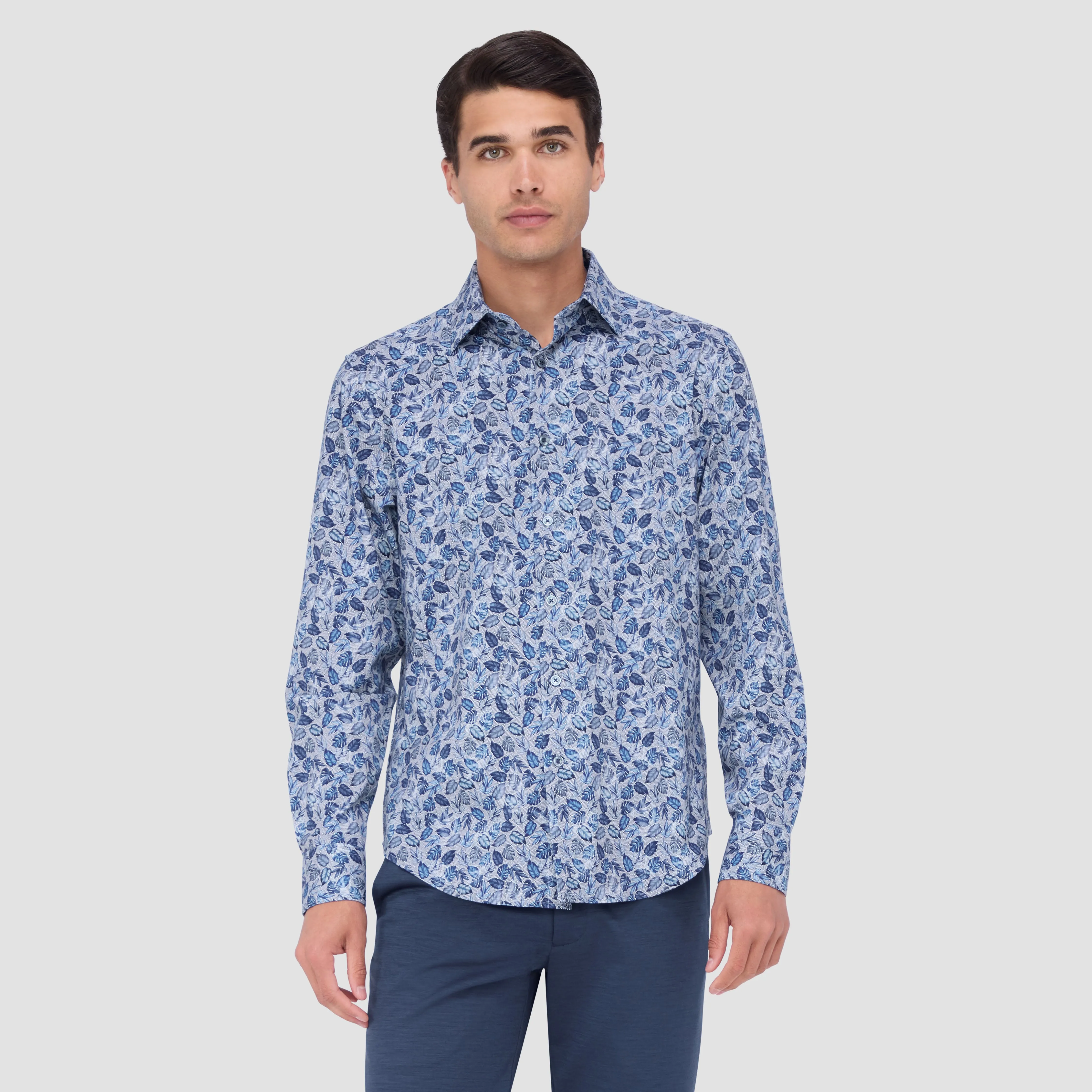 James Leaf Print OoohCotton Shirt