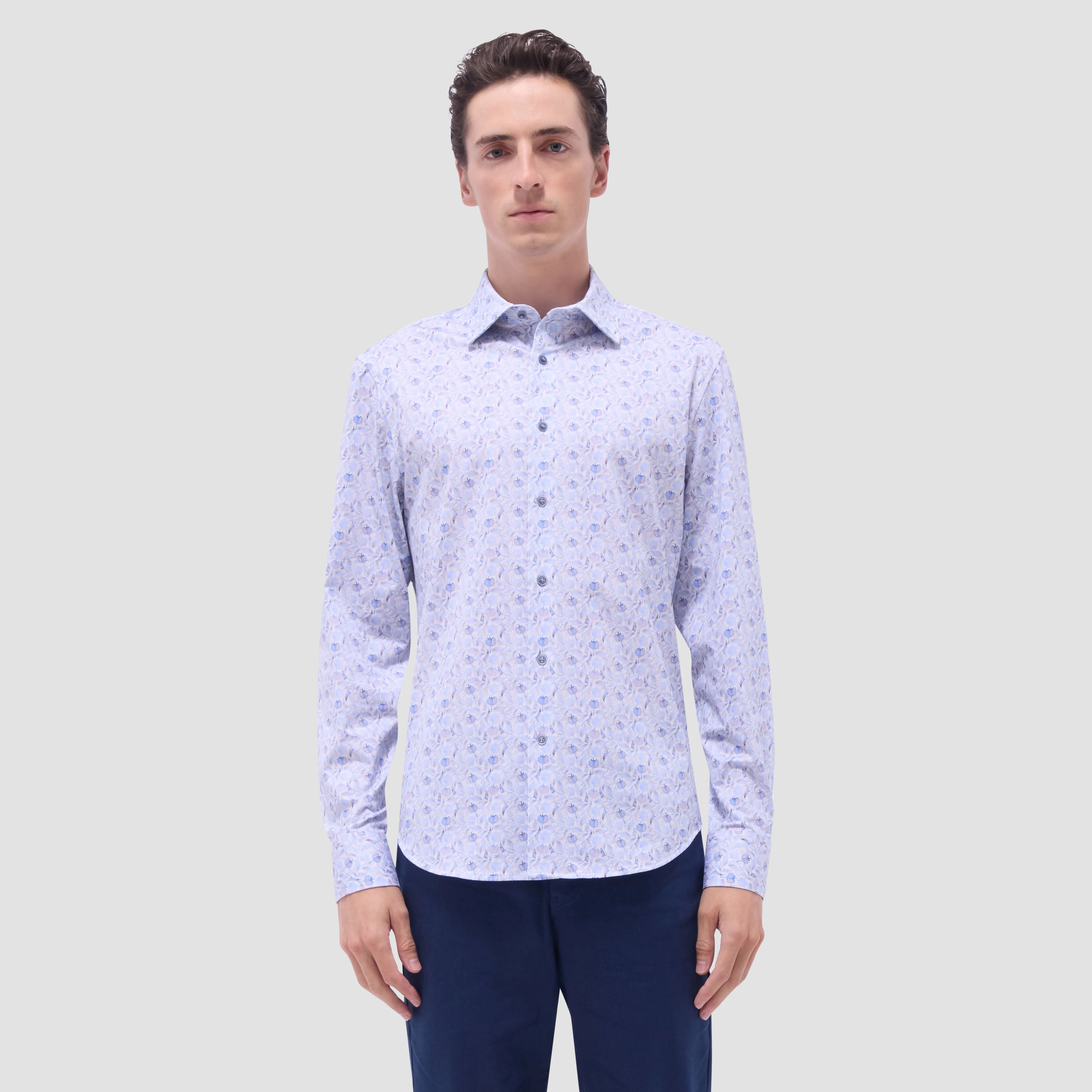 James Leaf Print OoohCotton Shirt