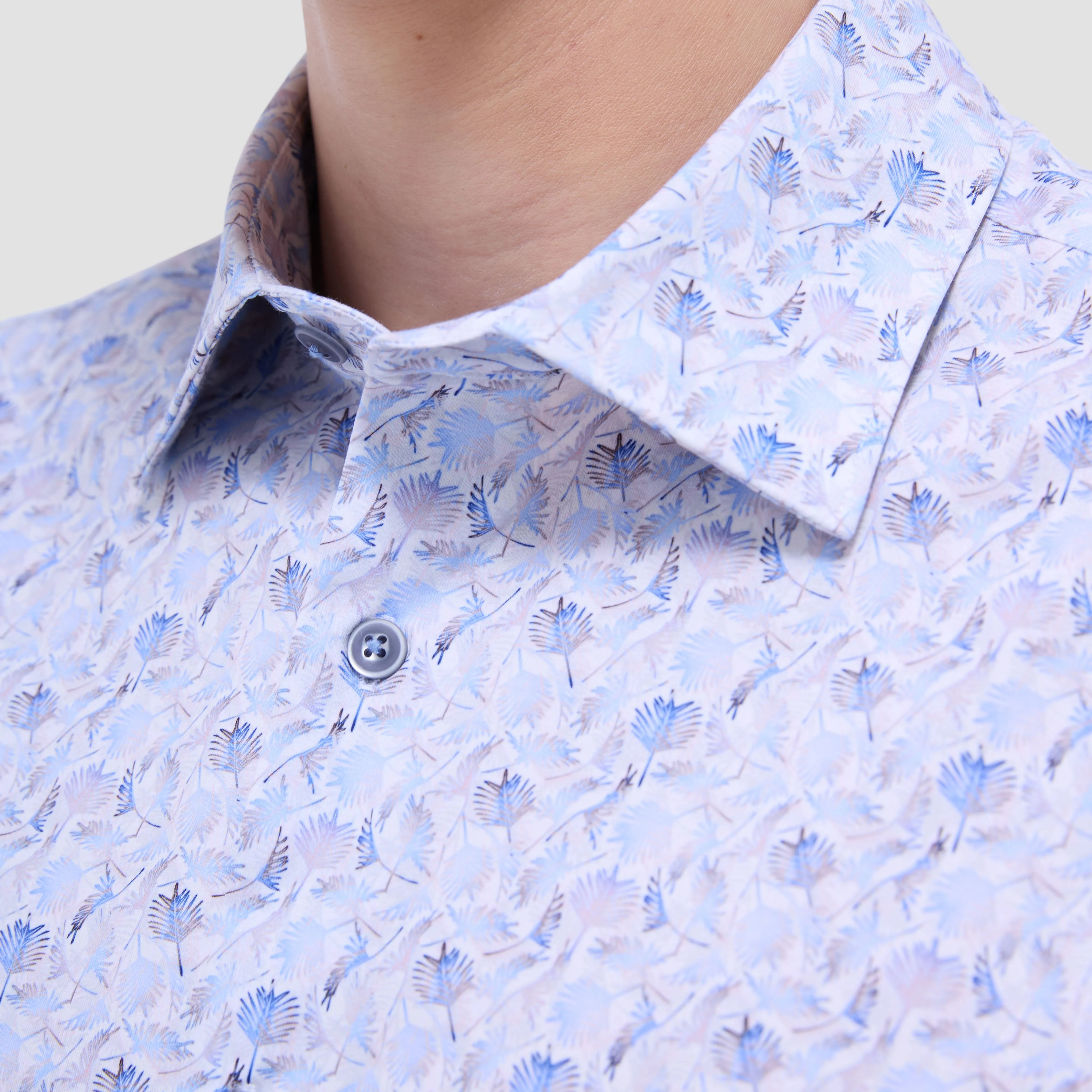James Leaf Print OoohCotton Shirt