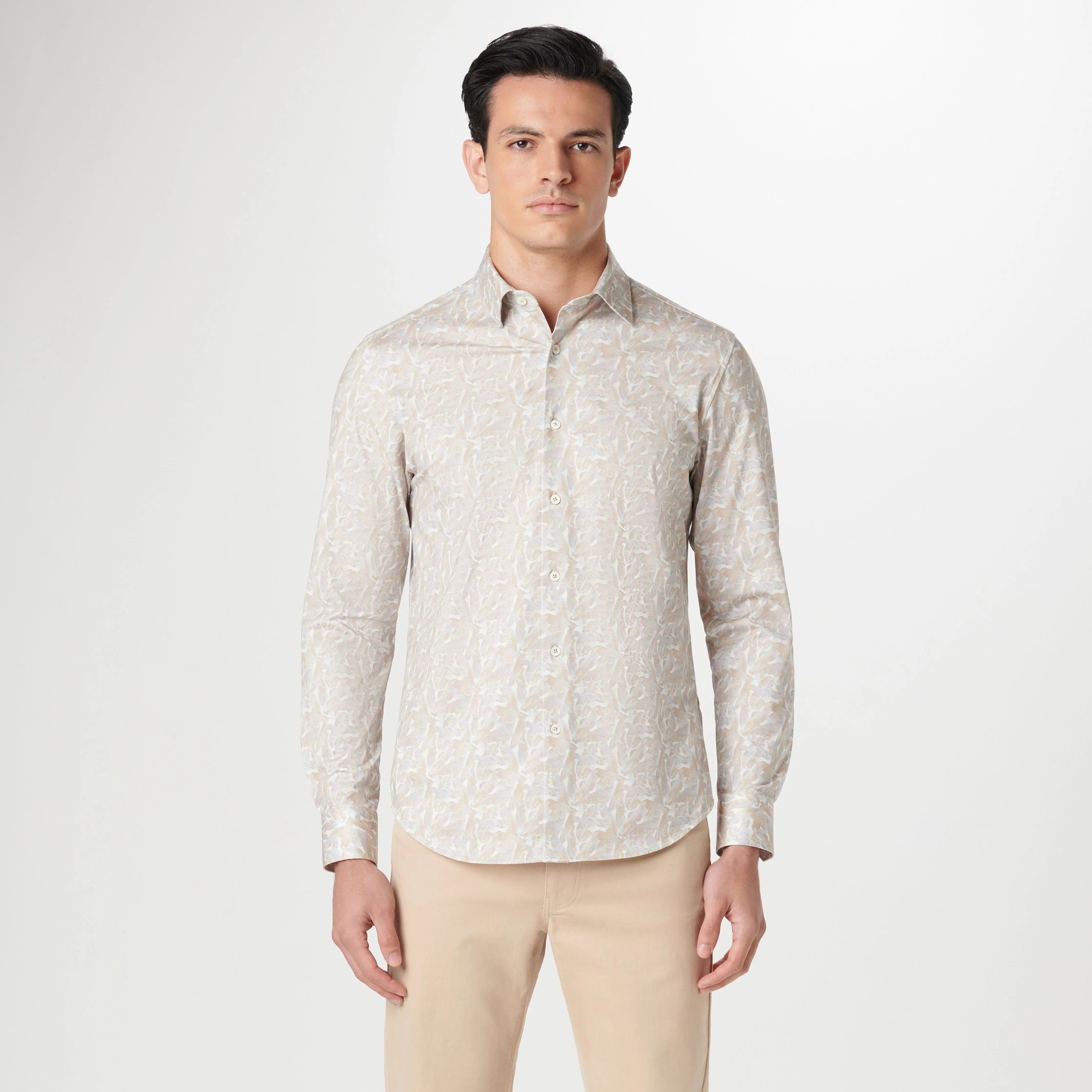 James Leaf Print OoohCotton Shirt