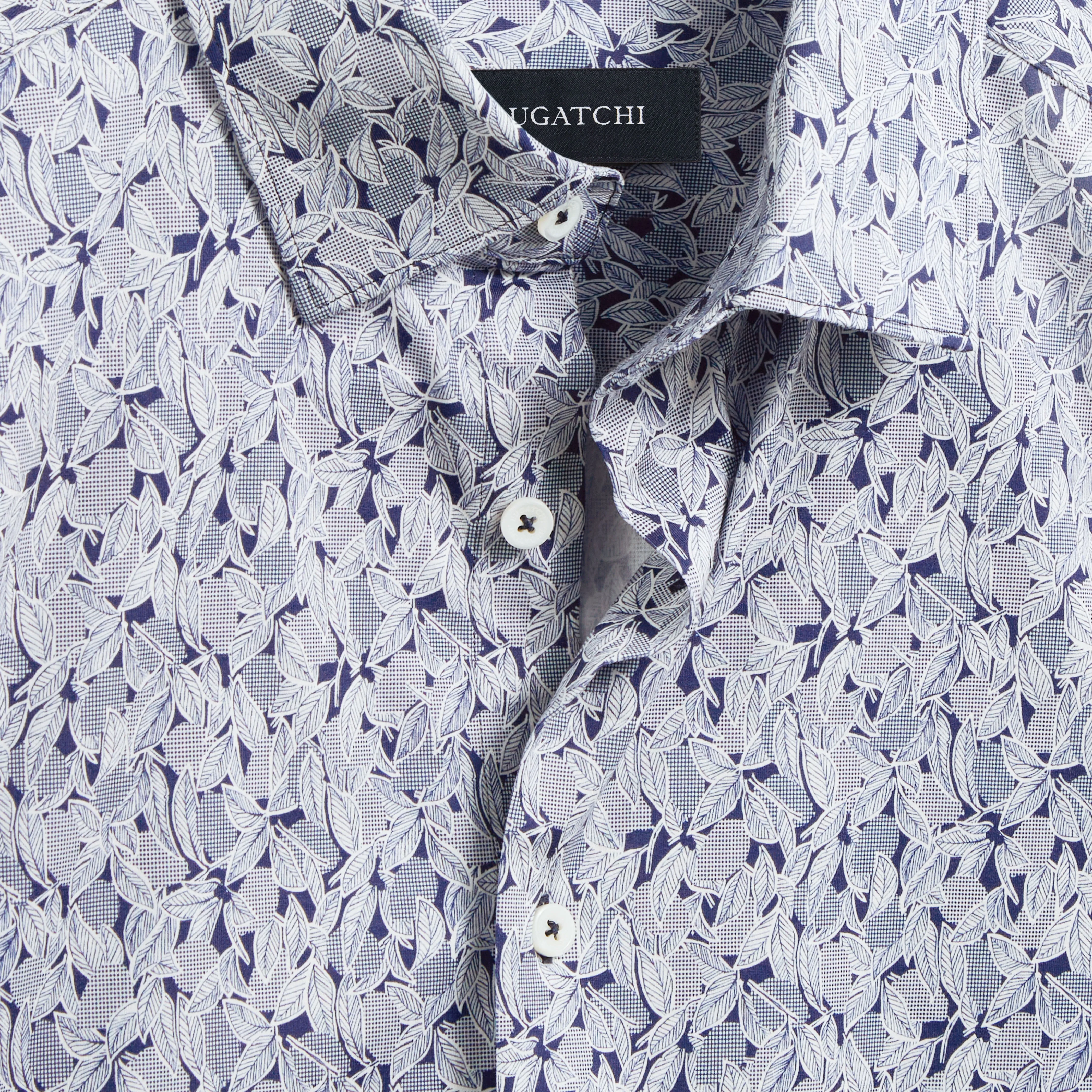 James Leaf Print OoohCotton Shirt