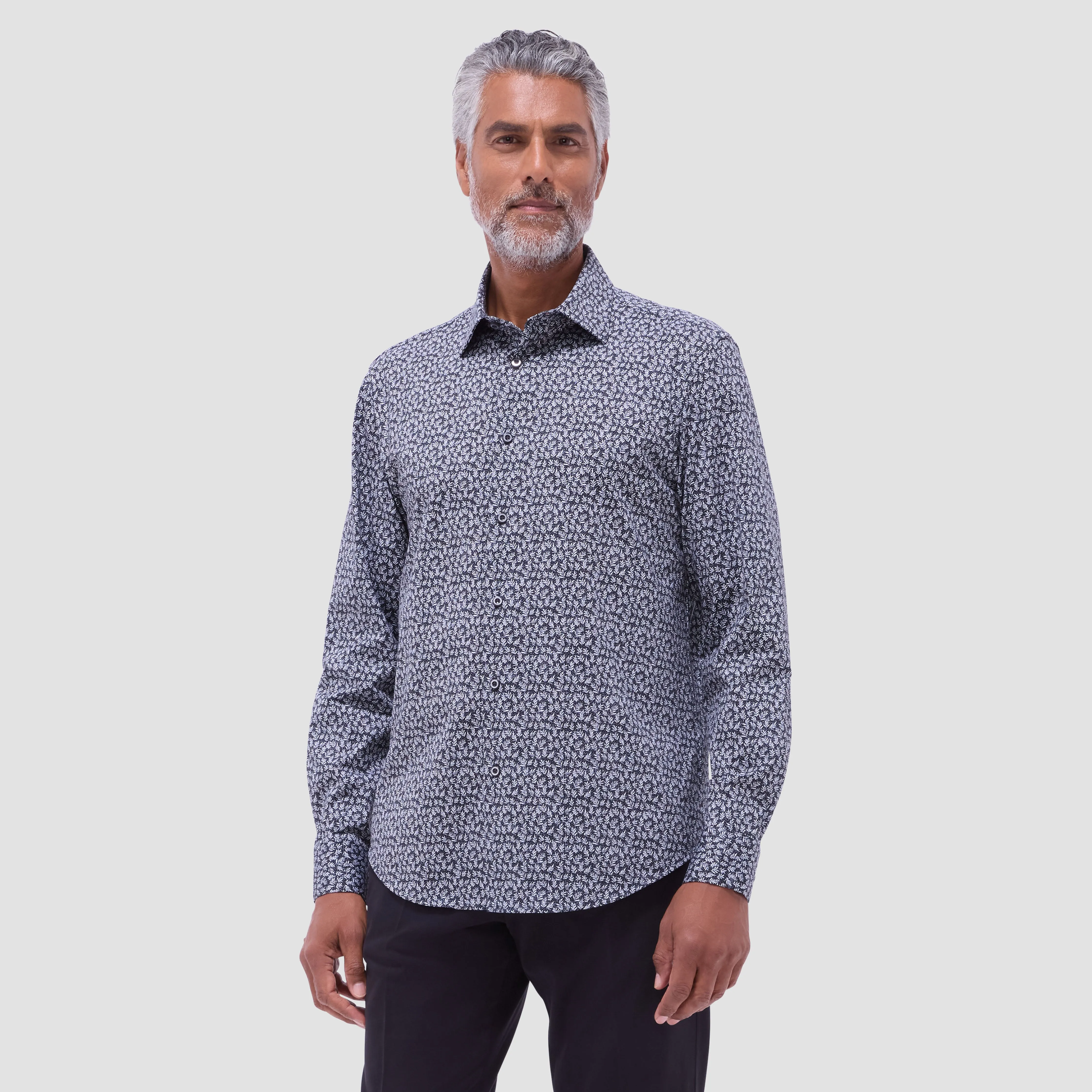 James Leaf Print OoohCotton Shirt