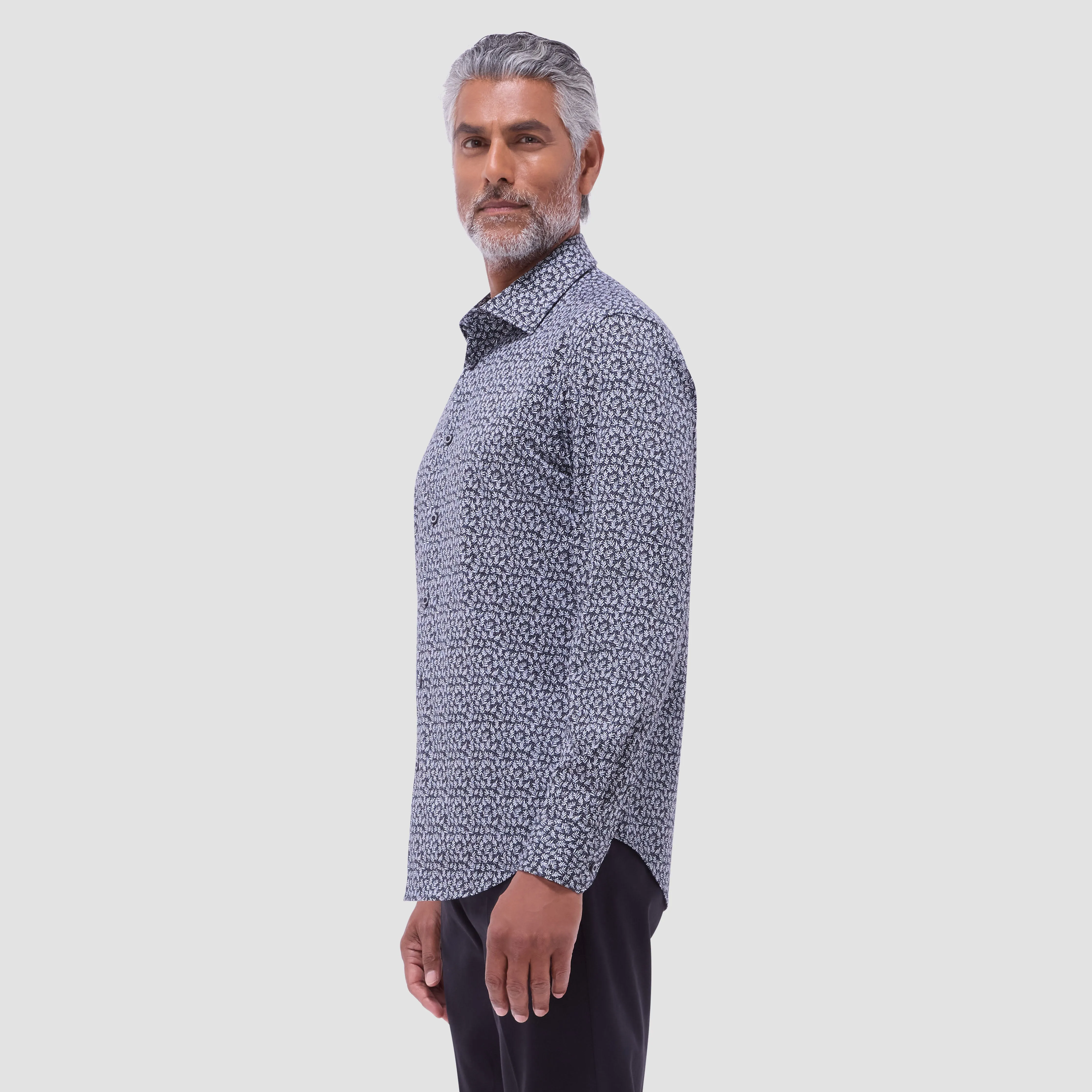 James Leaf Print OoohCotton Shirt
