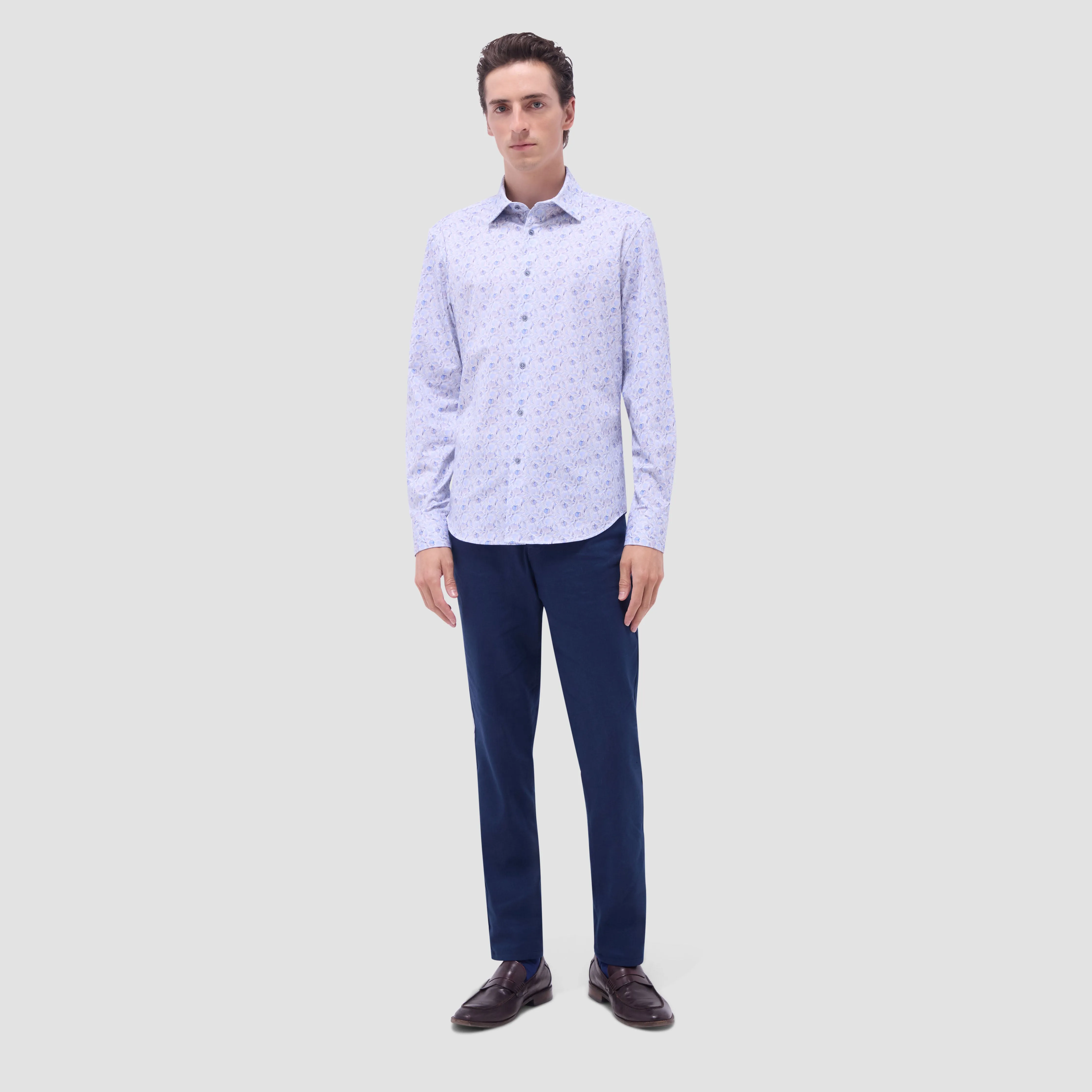 James Leaf Print OoohCotton Shirt