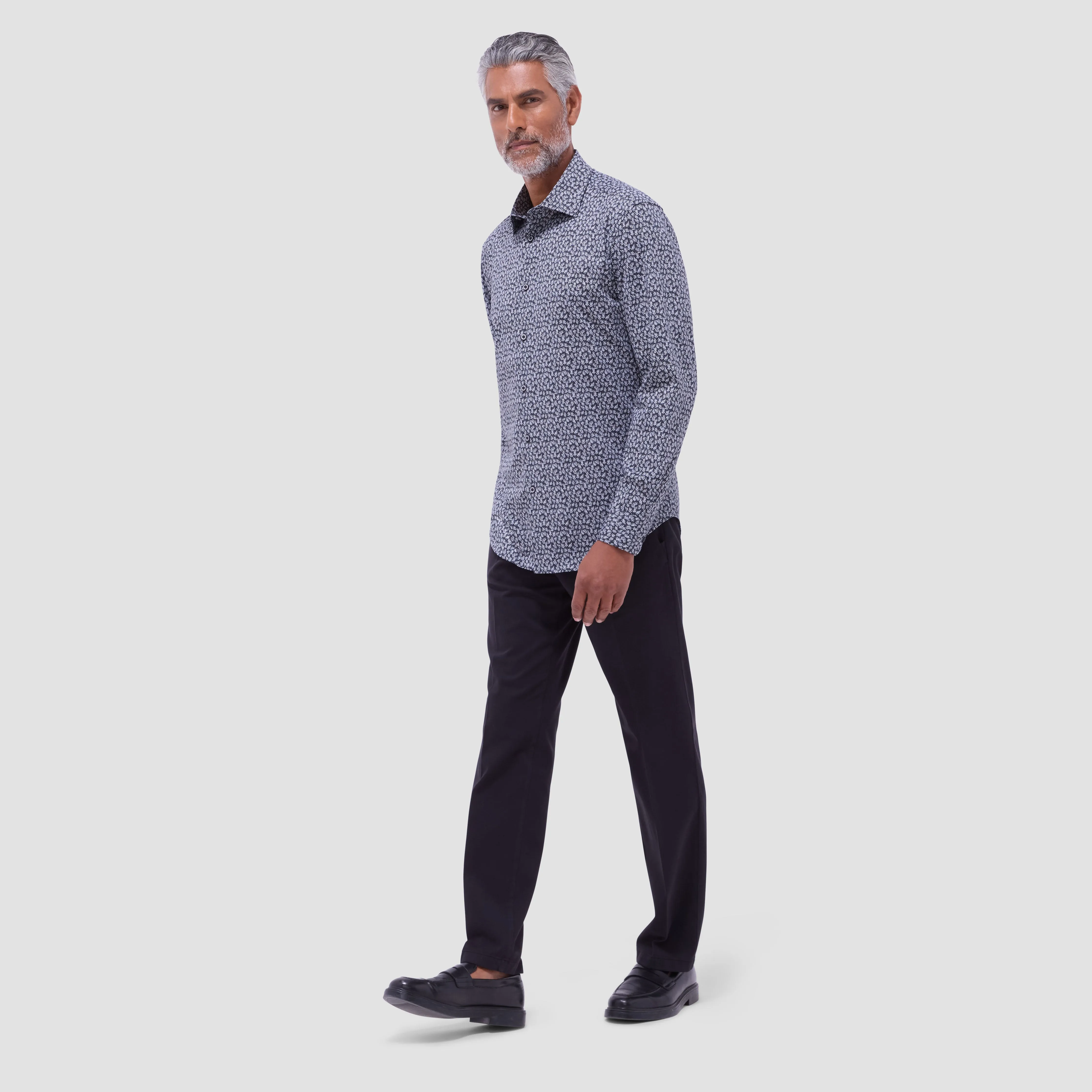 James Leaf Print OoohCotton Shirt
