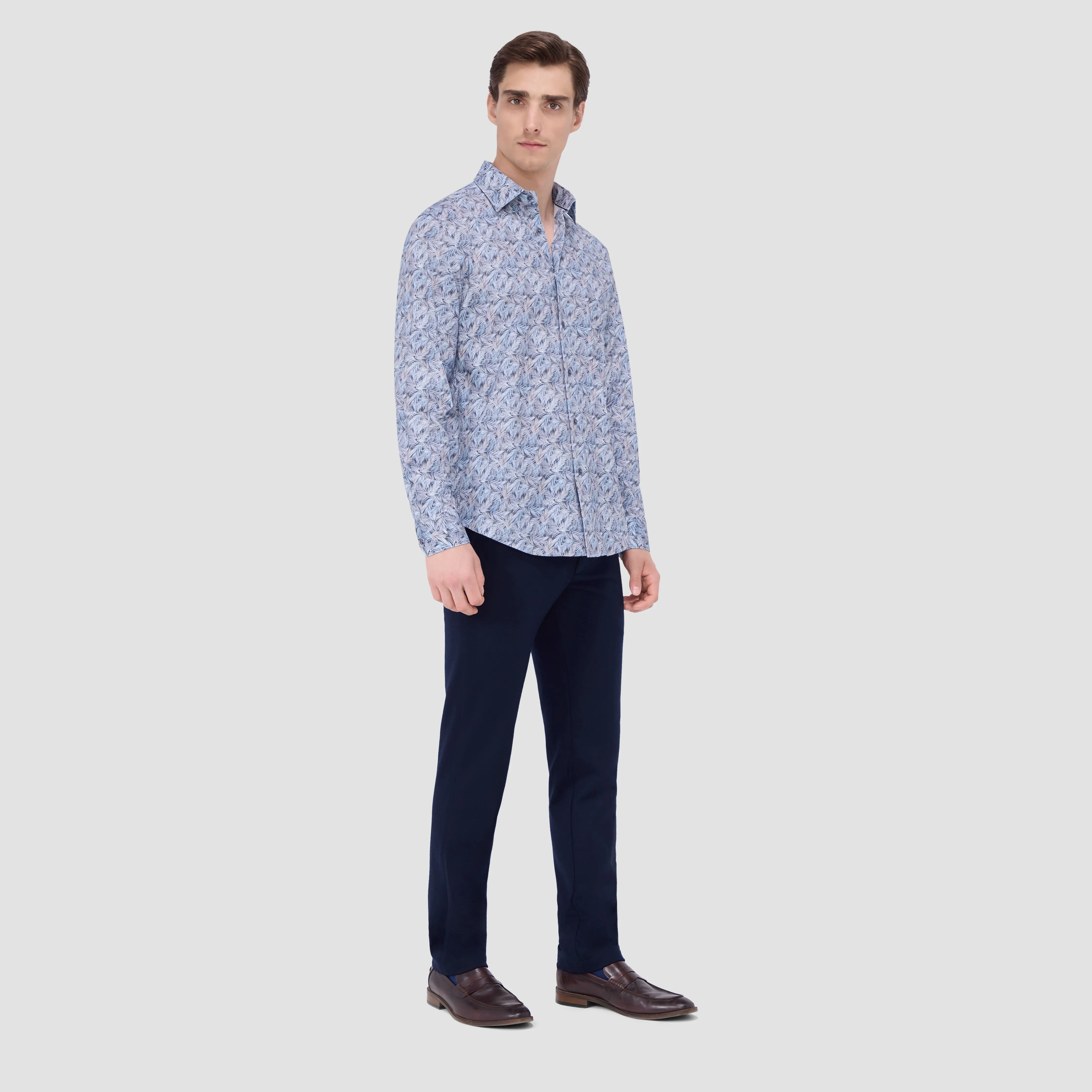 James Leaf Print OoohCotton Shirt