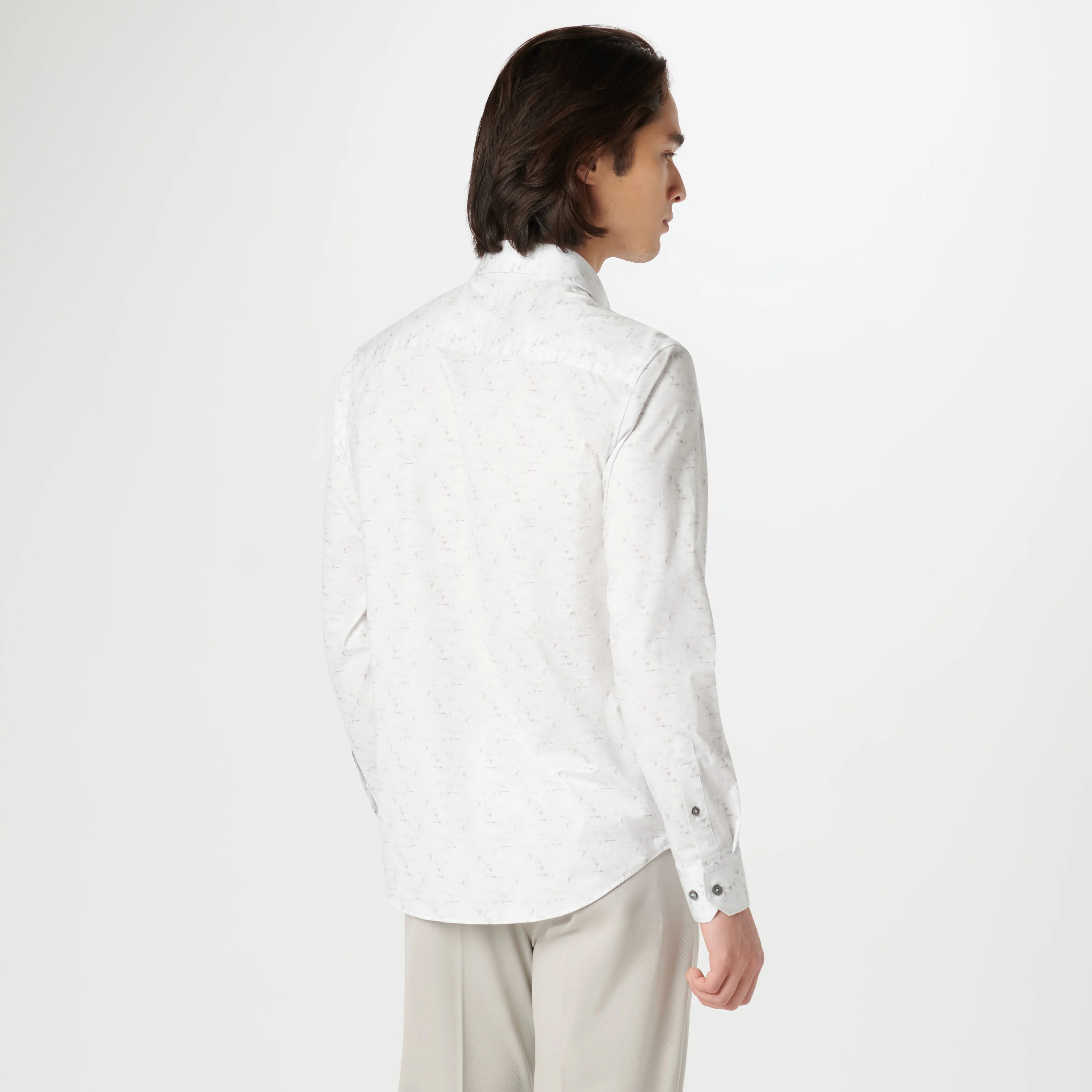 James Leaf Print OoohCotton Shirt