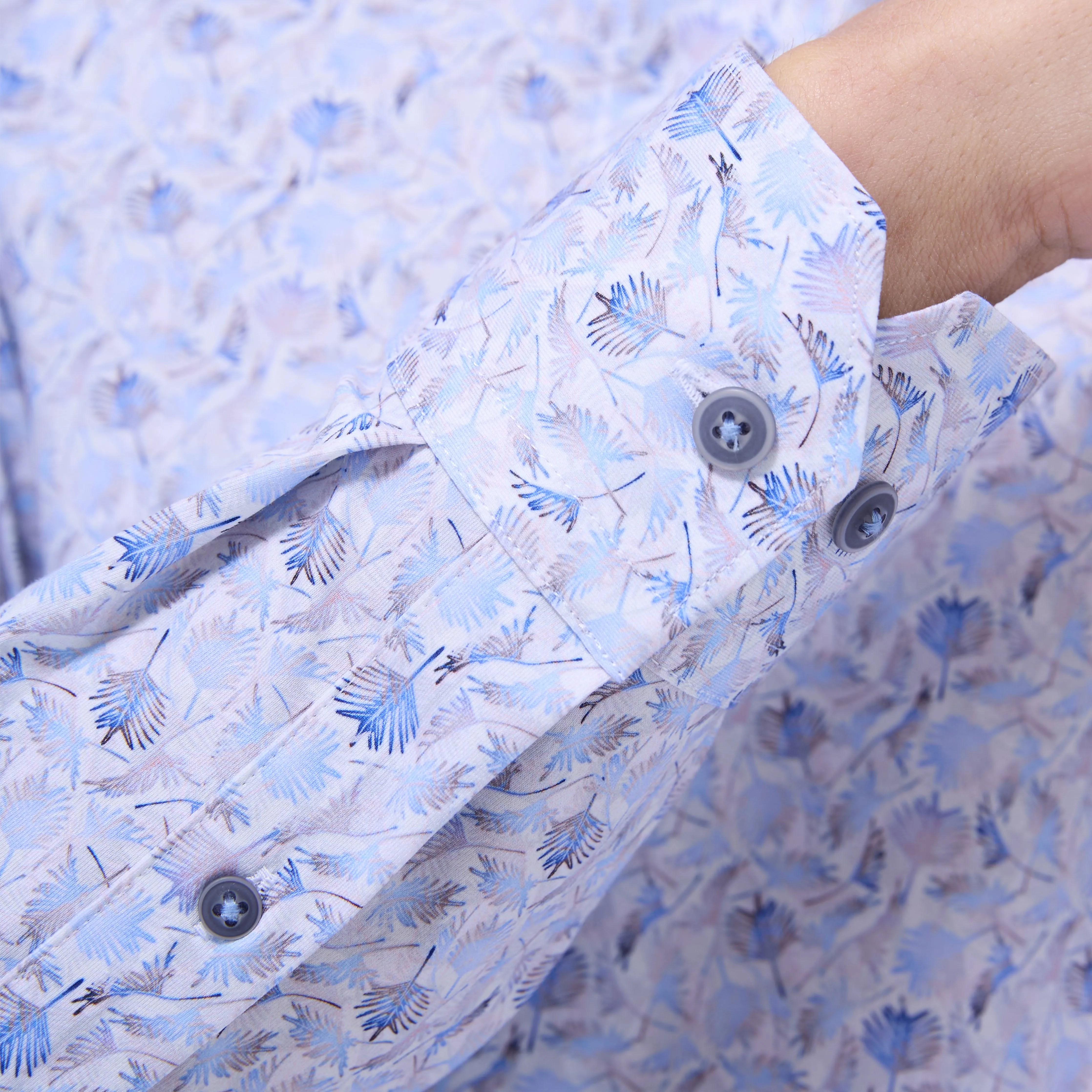 James Leaf Print OoohCotton Shirt