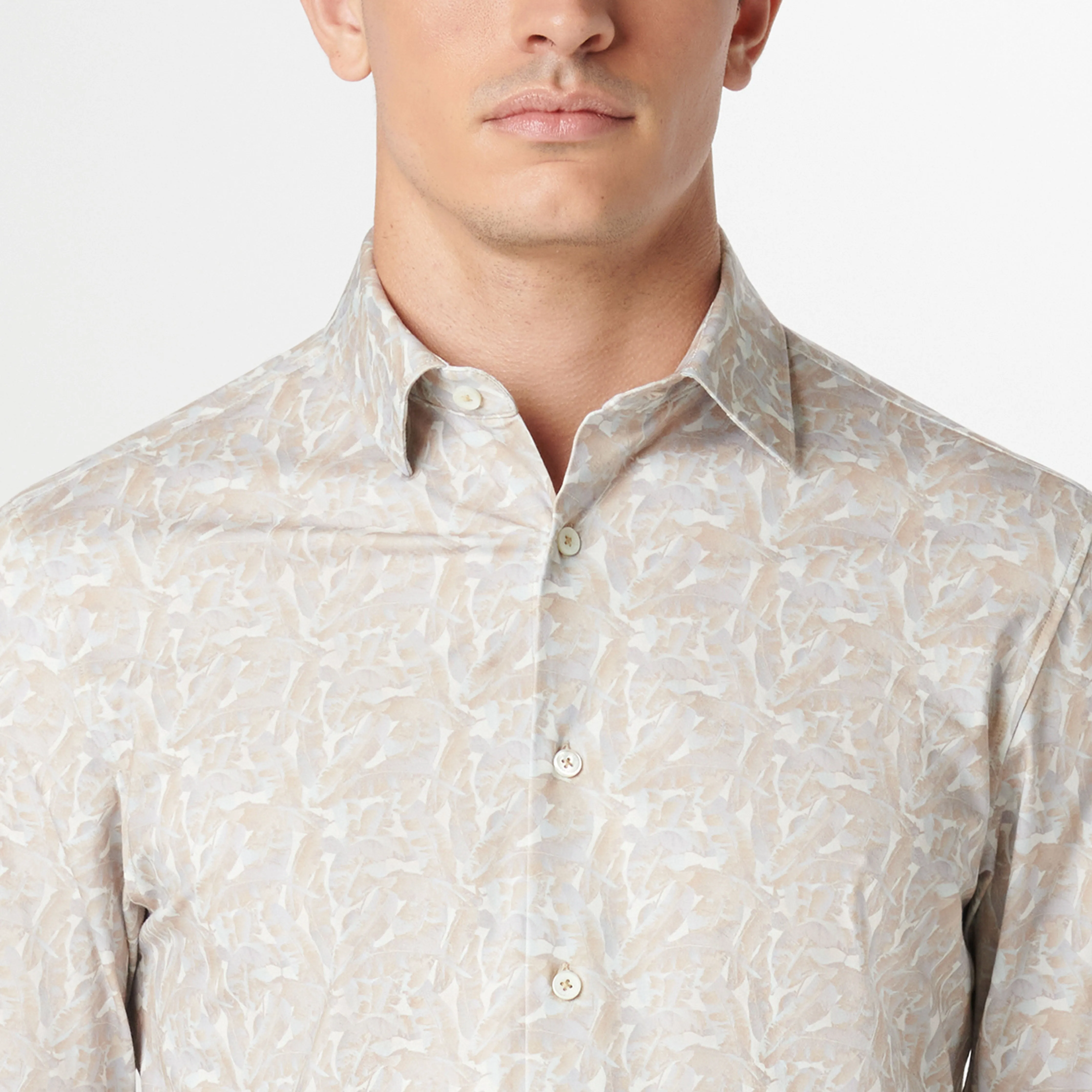 James Leaf Print OoohCotton Shirt