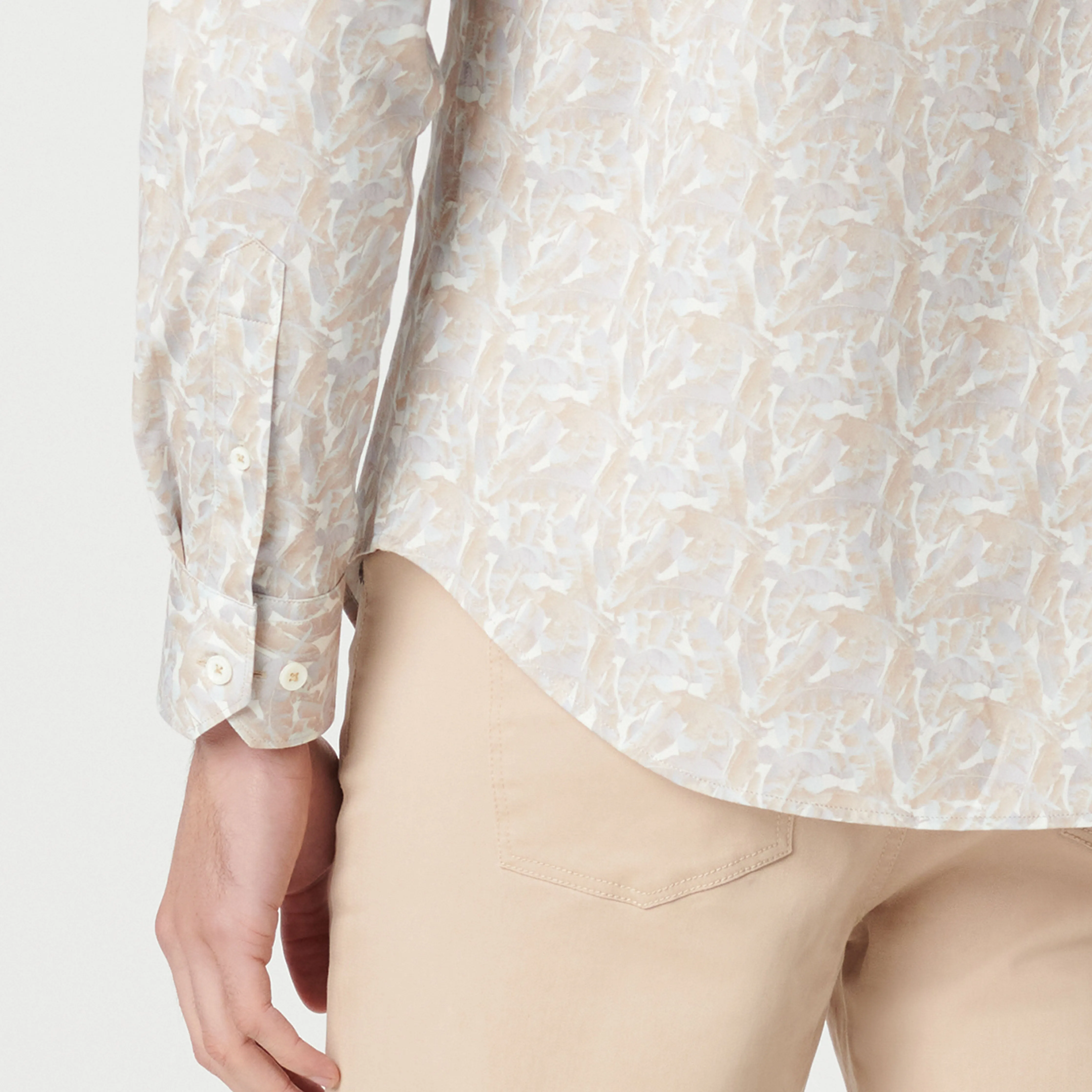 James Leaf Print OoohCotton Shirt