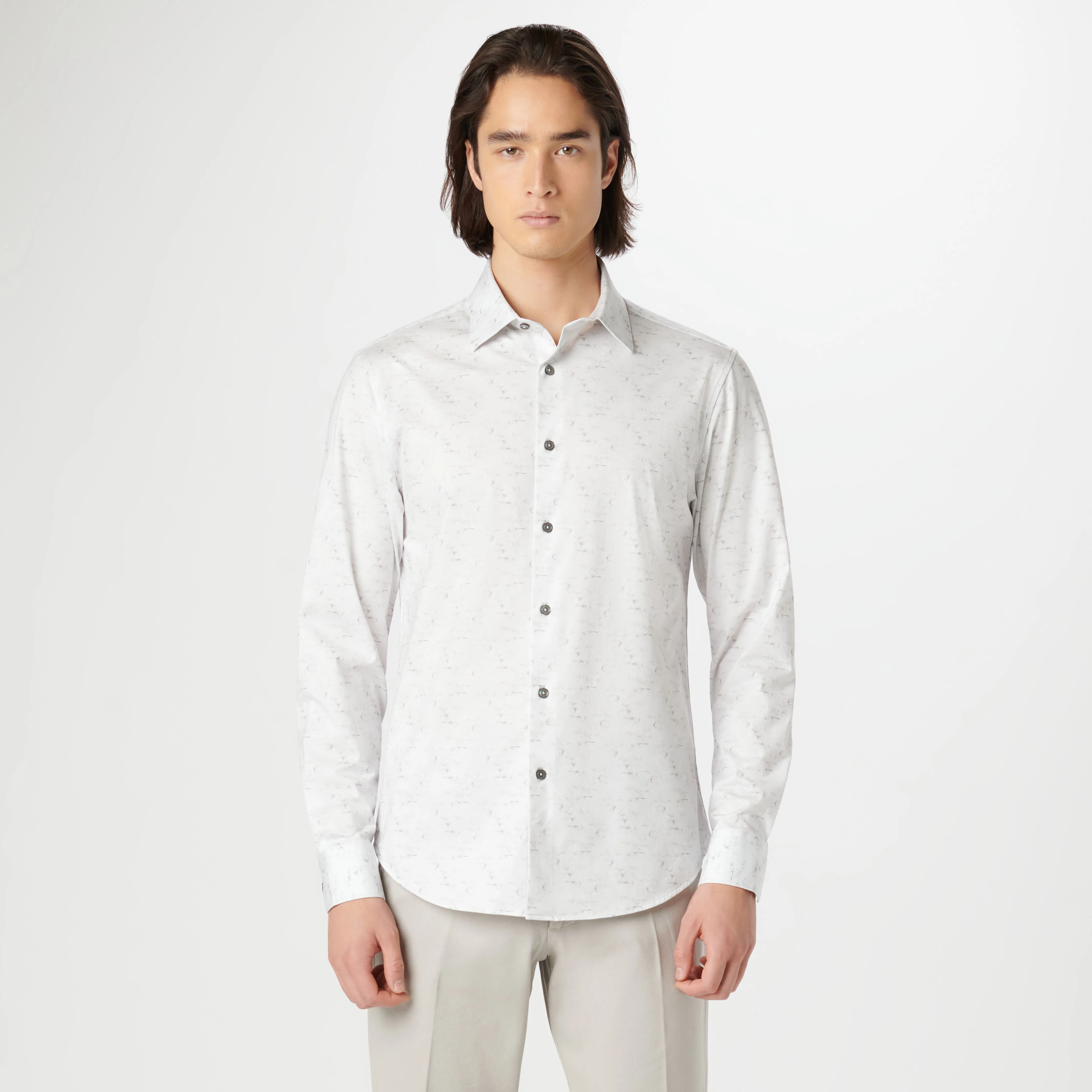 James Leaf Print OoohCotton Shirt
