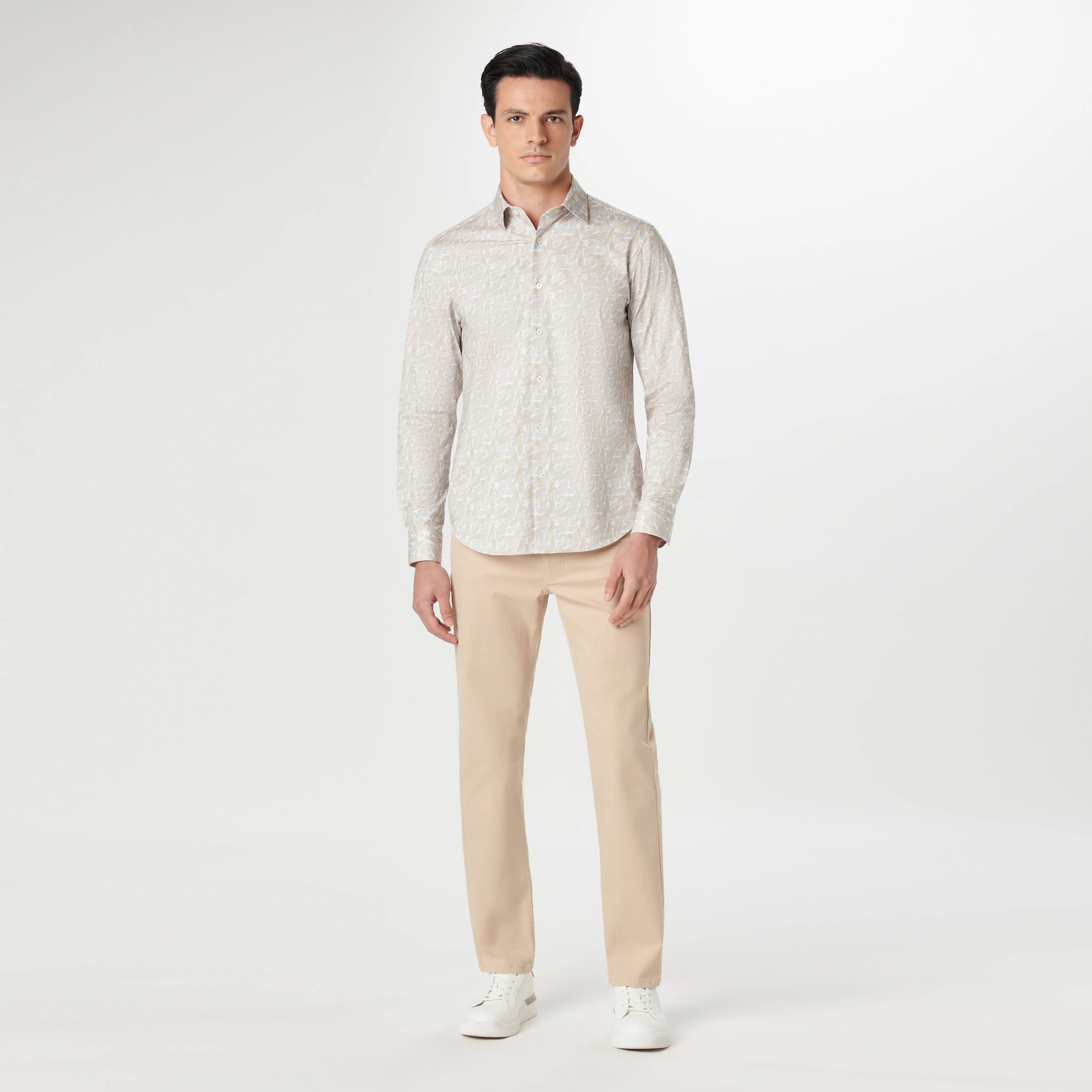 James Leaf Print OoohCotton Shirt