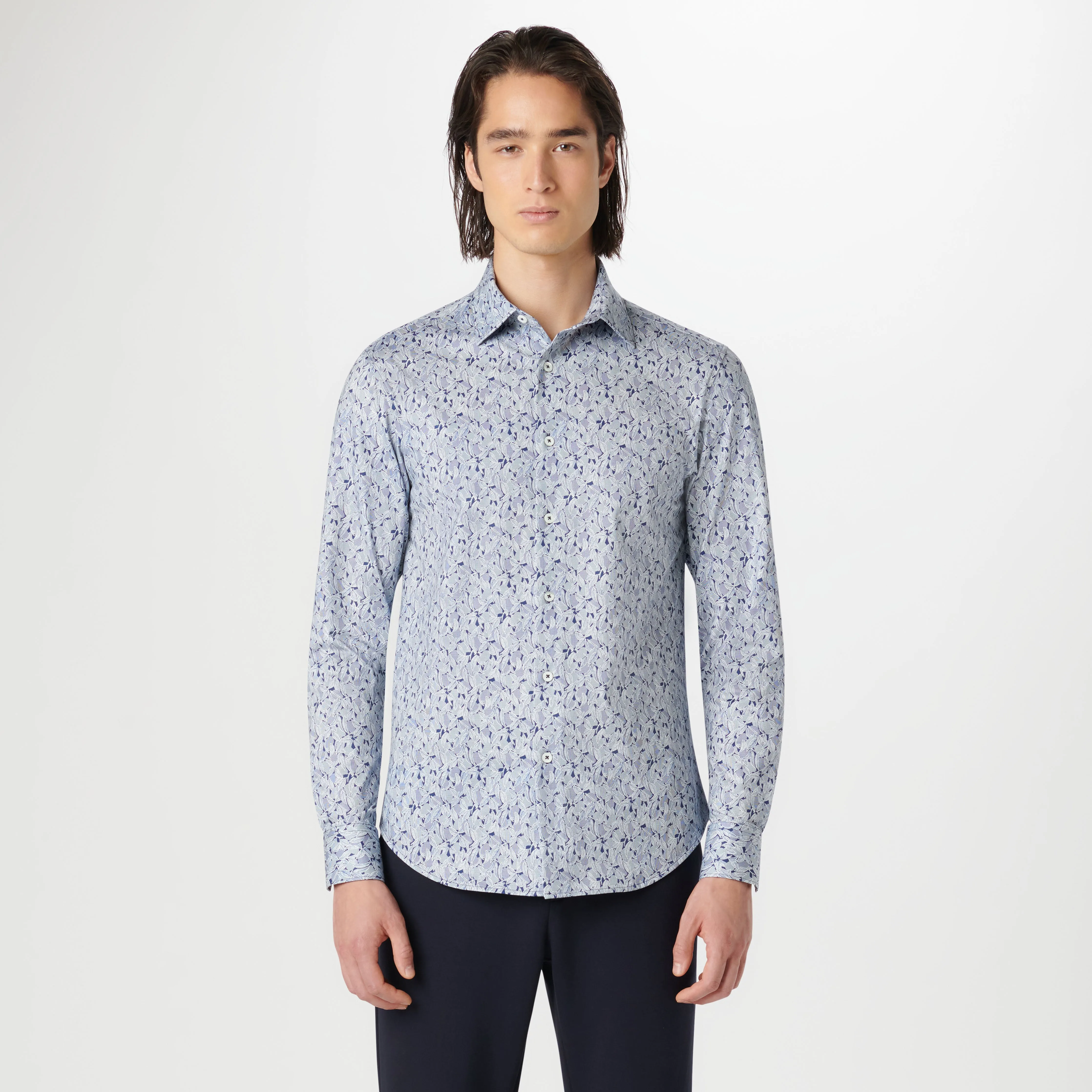 James Leaf Print OoohCotton Shirt