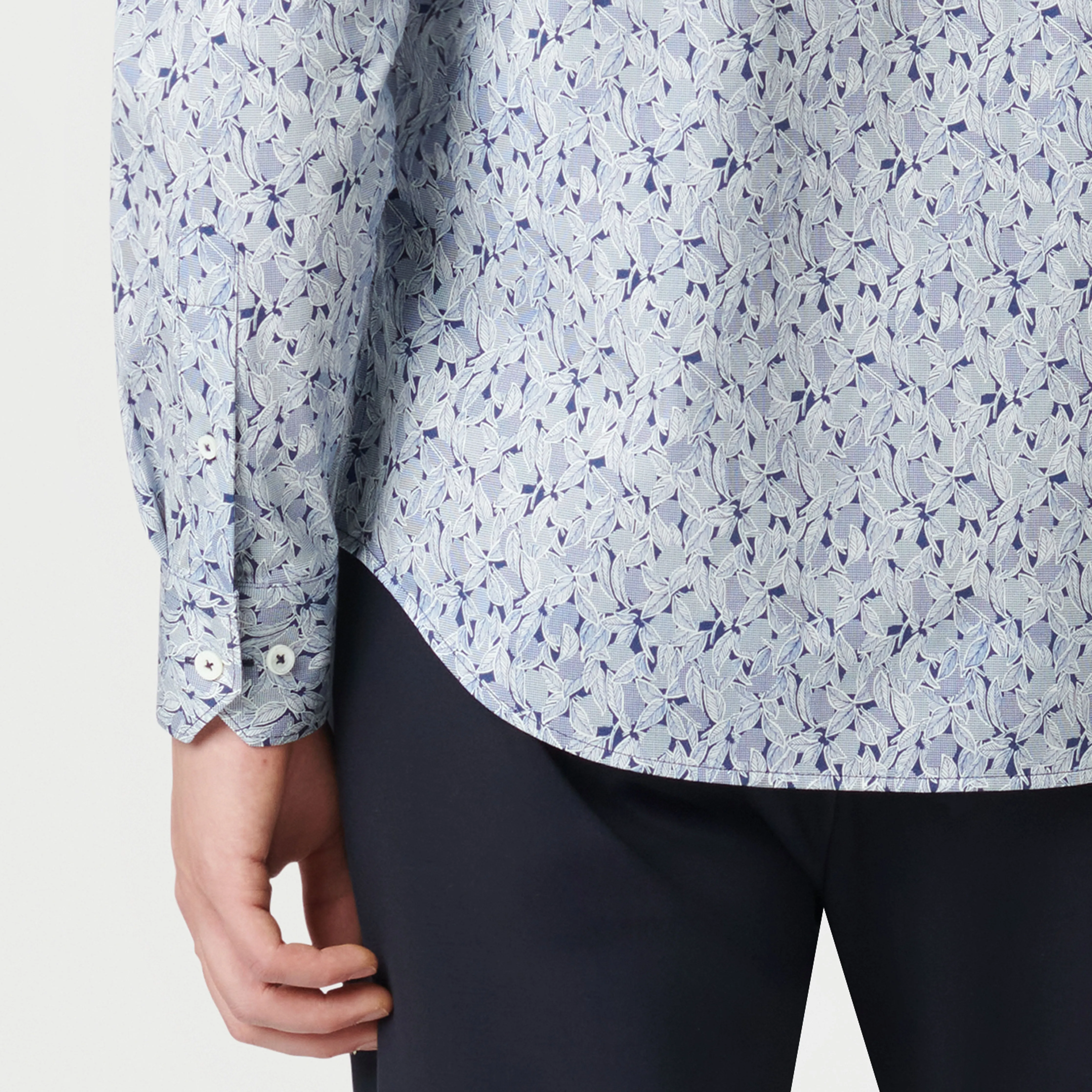 James Leaf Print OoohCotton Shirt