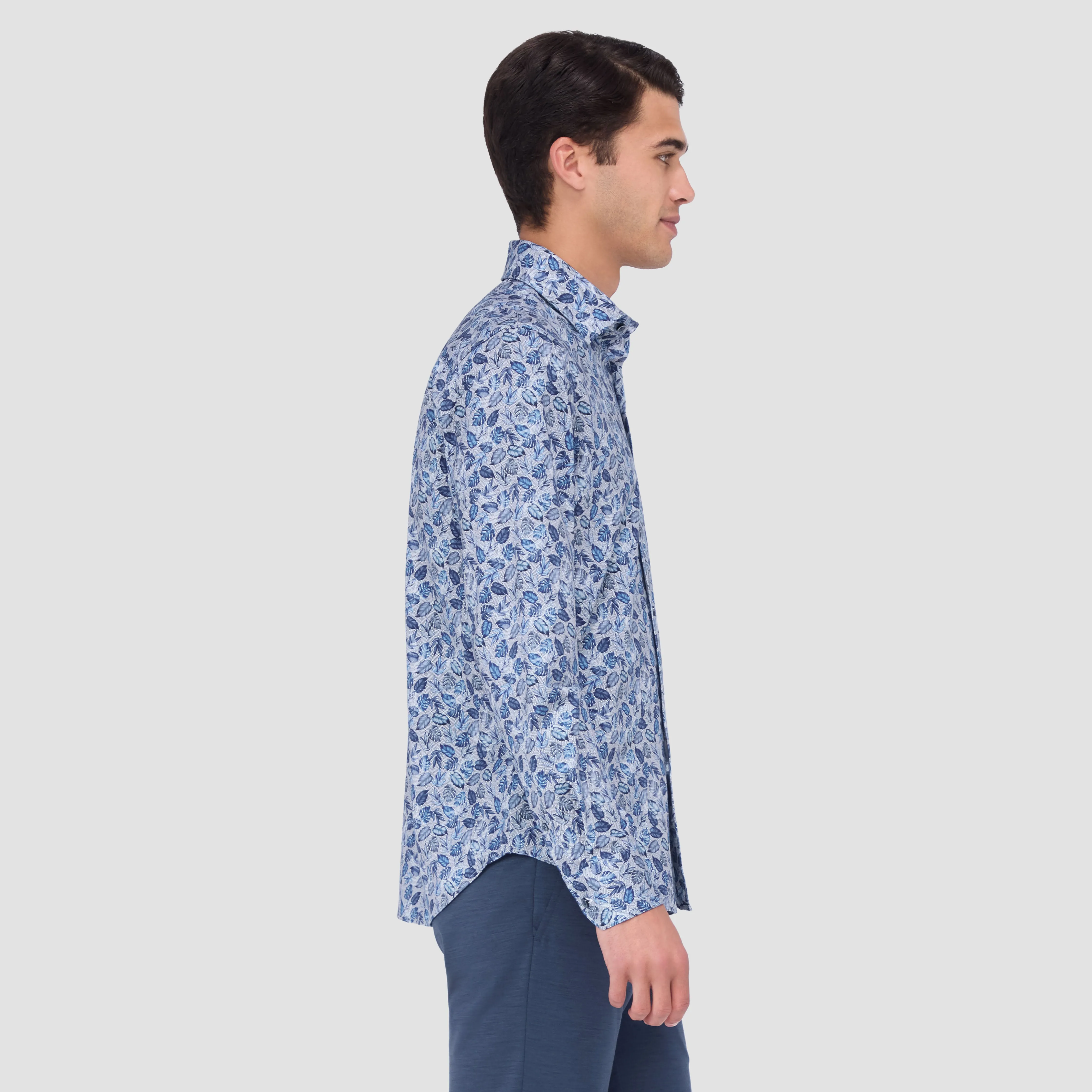 James Leaf Print OoohCotton Shirt