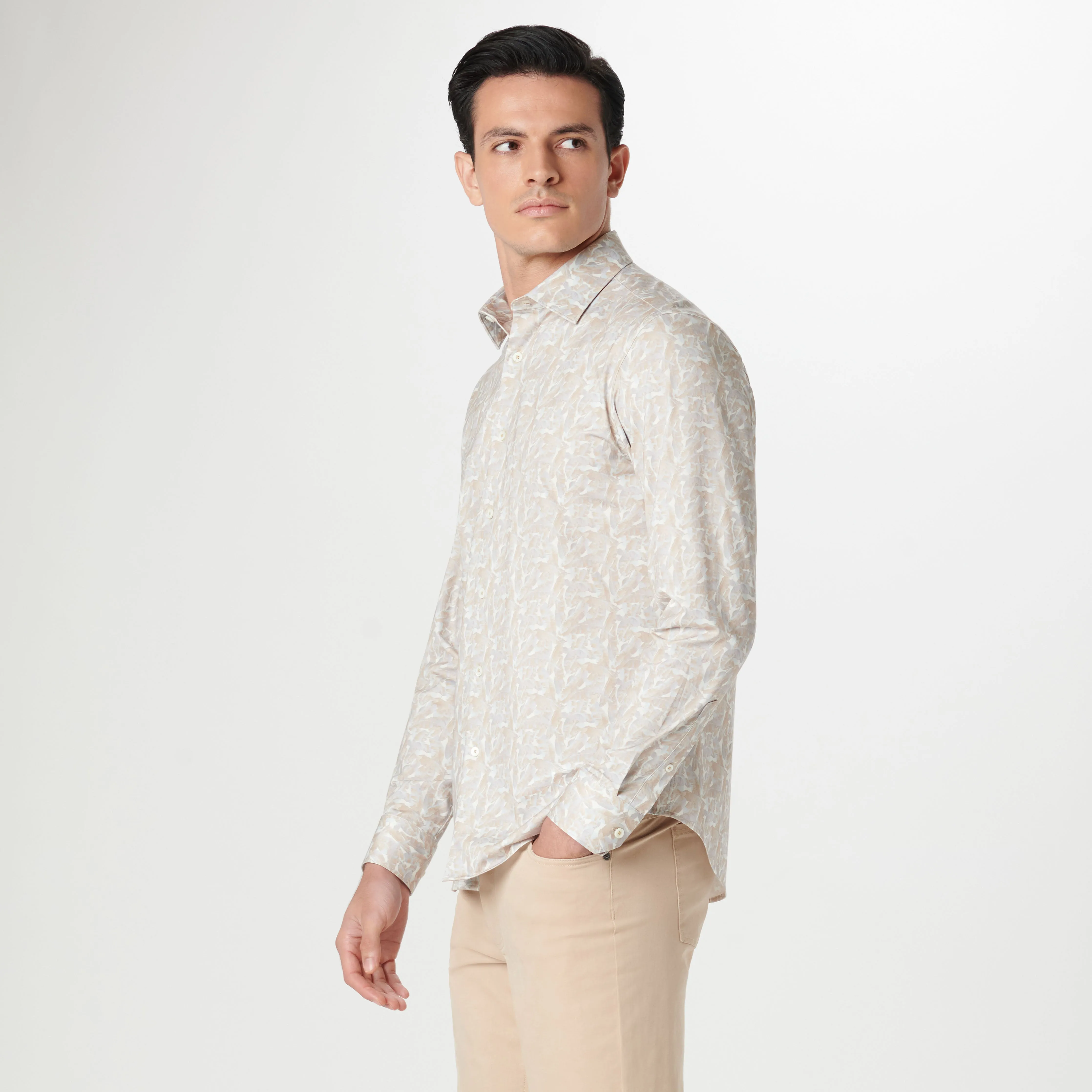 James Leaf Print OoohCotton Shirt