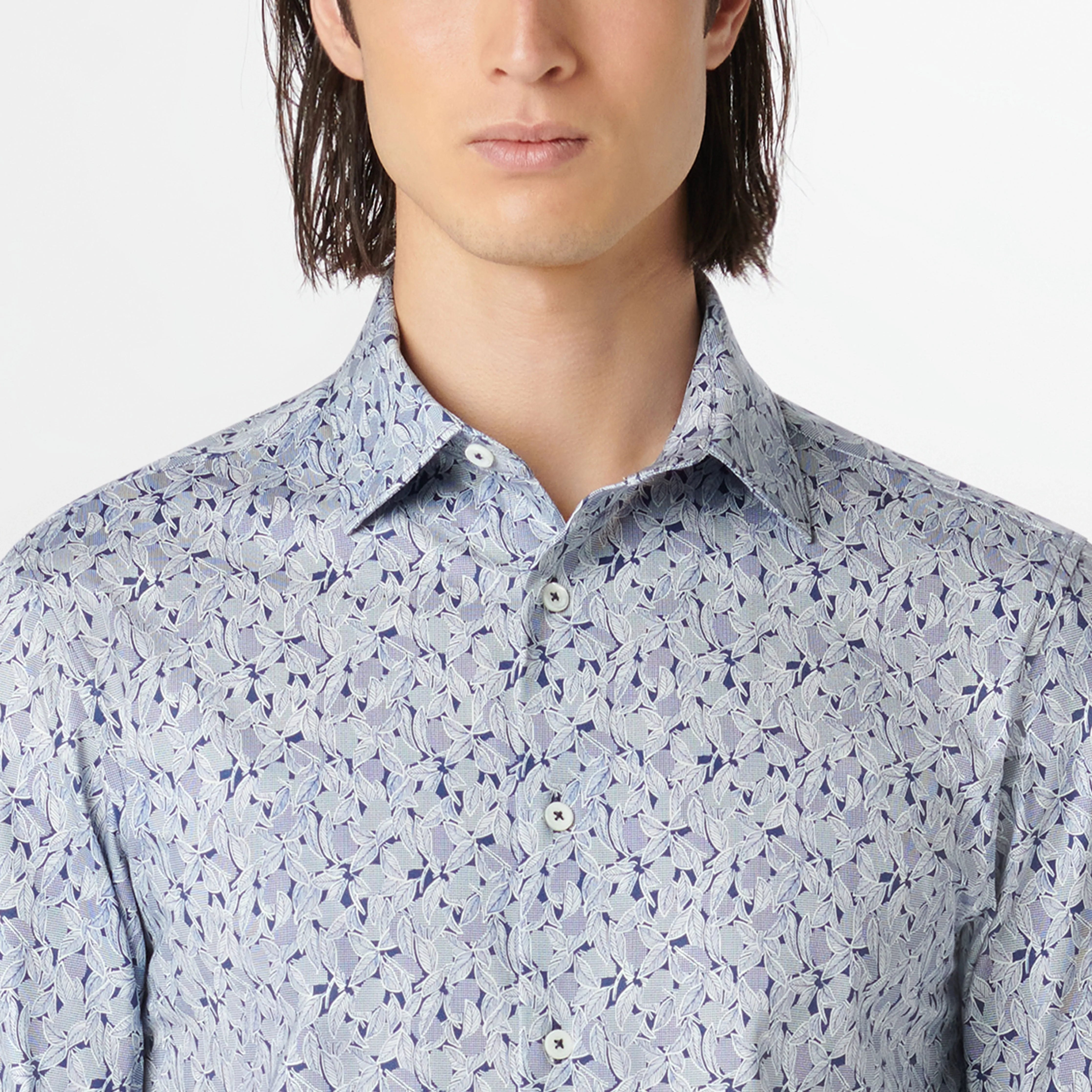 James Leaf Print OoohCotton Shirt