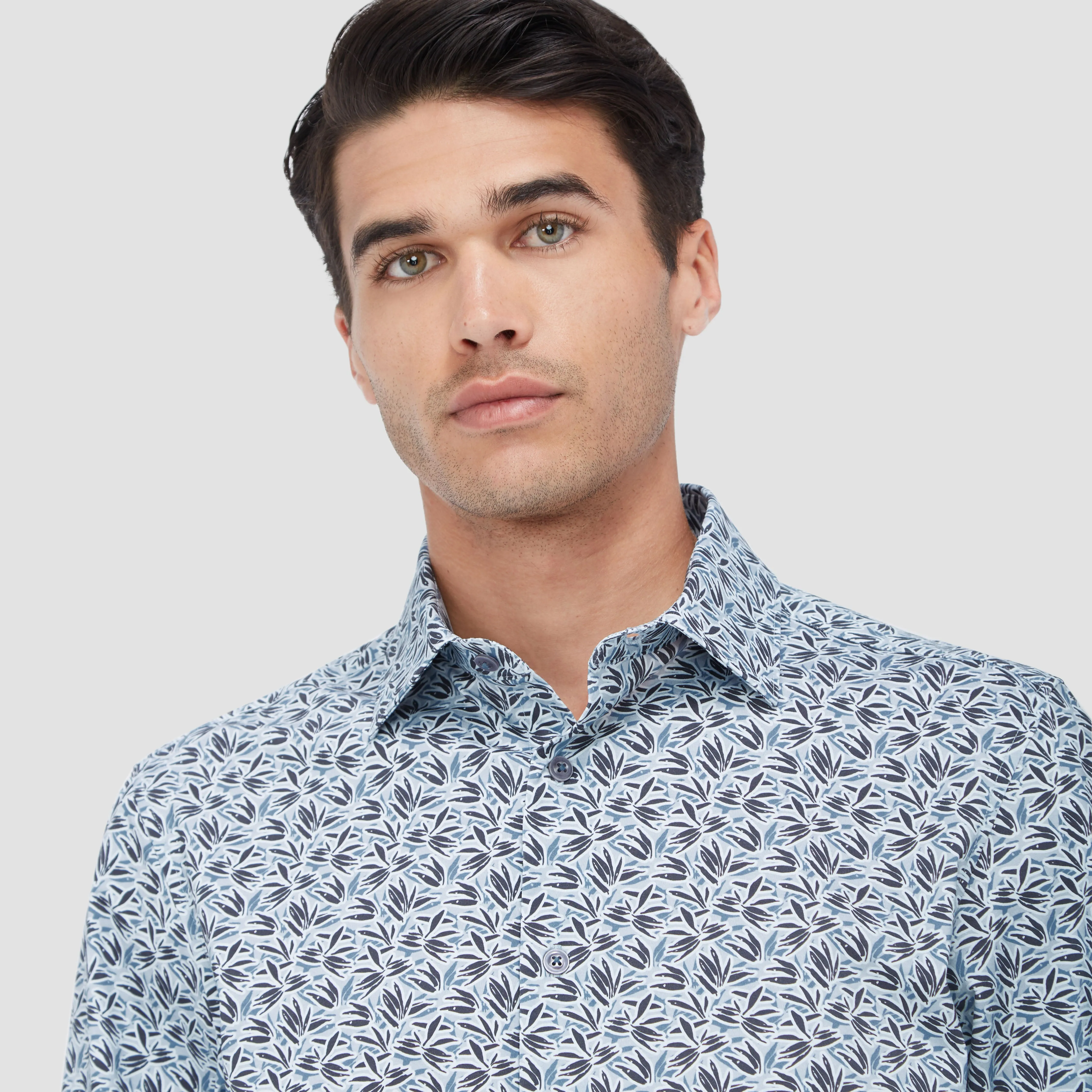 James Leaf Print OoohCotton Shirt