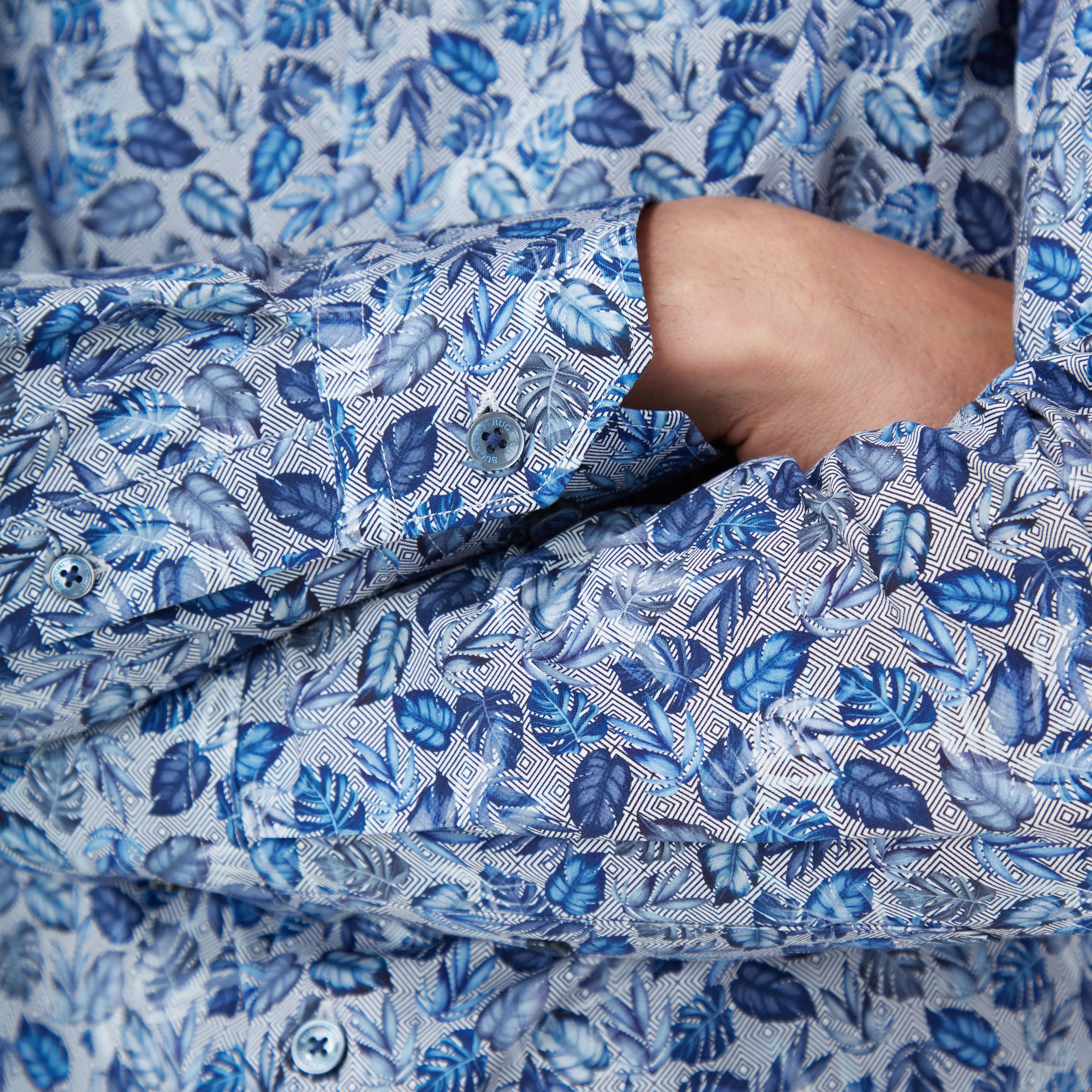 James Leaf Print OoohCotton Shirt