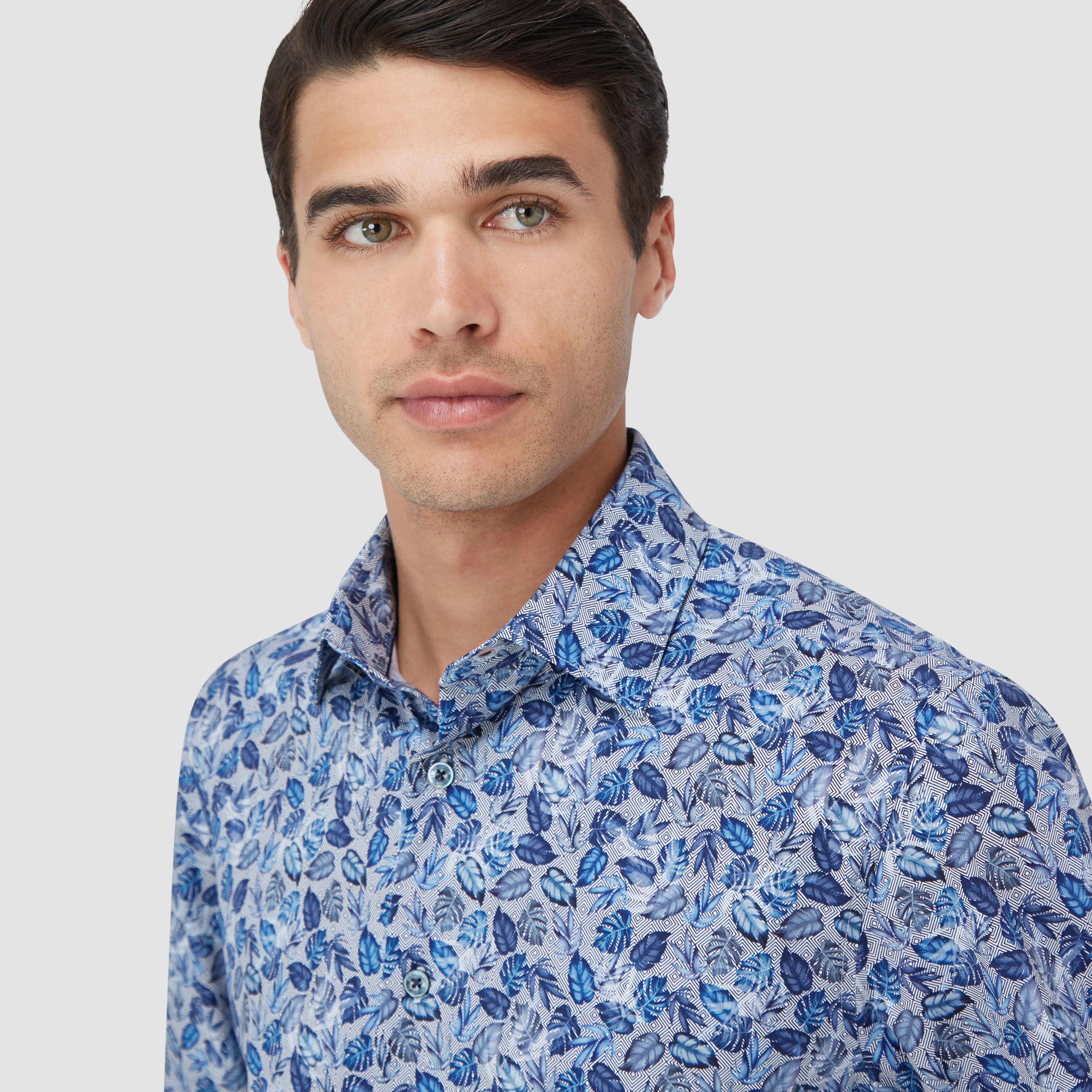 James Leaf Print OoohCotton Shirt