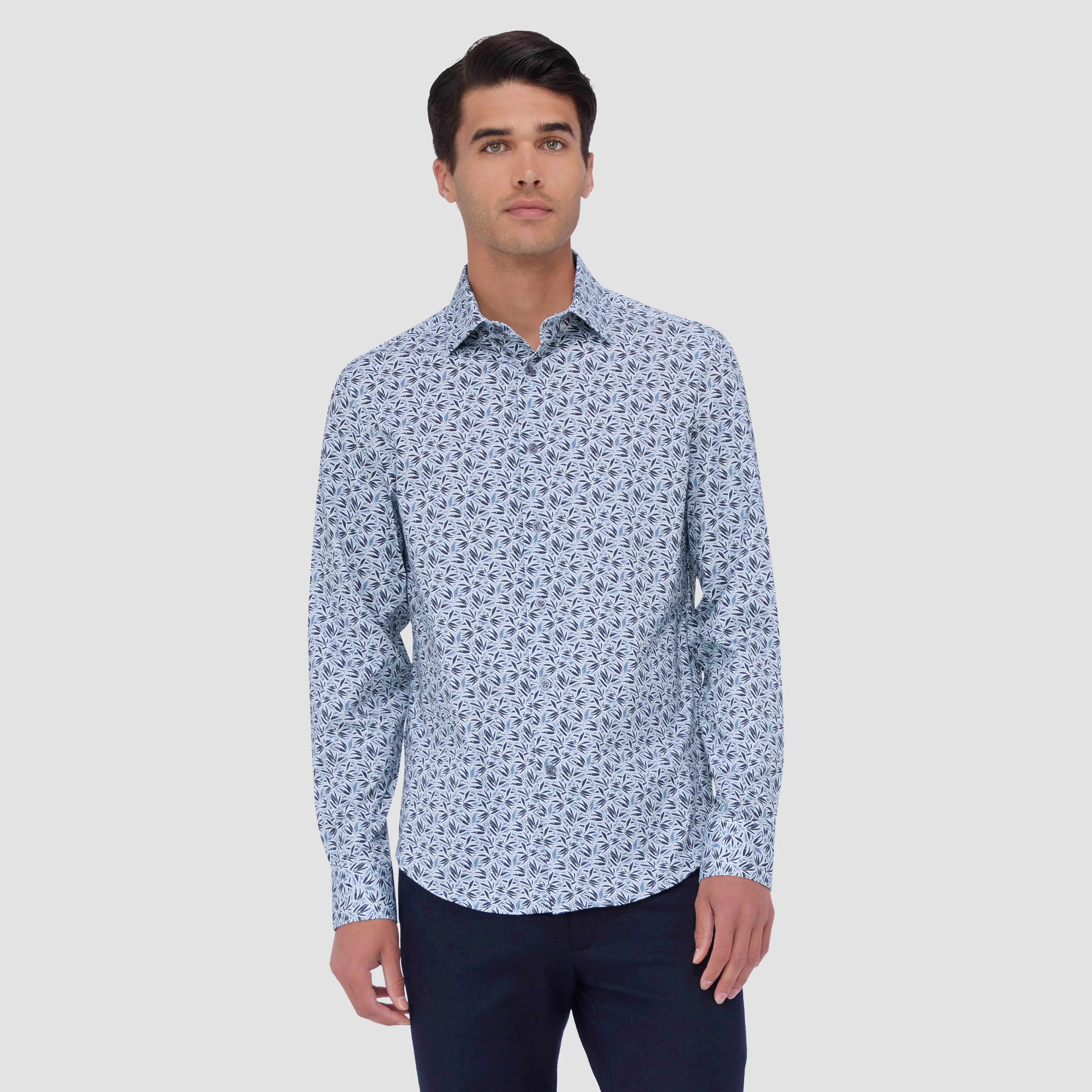James Leaf Print OoohCotton Shirt