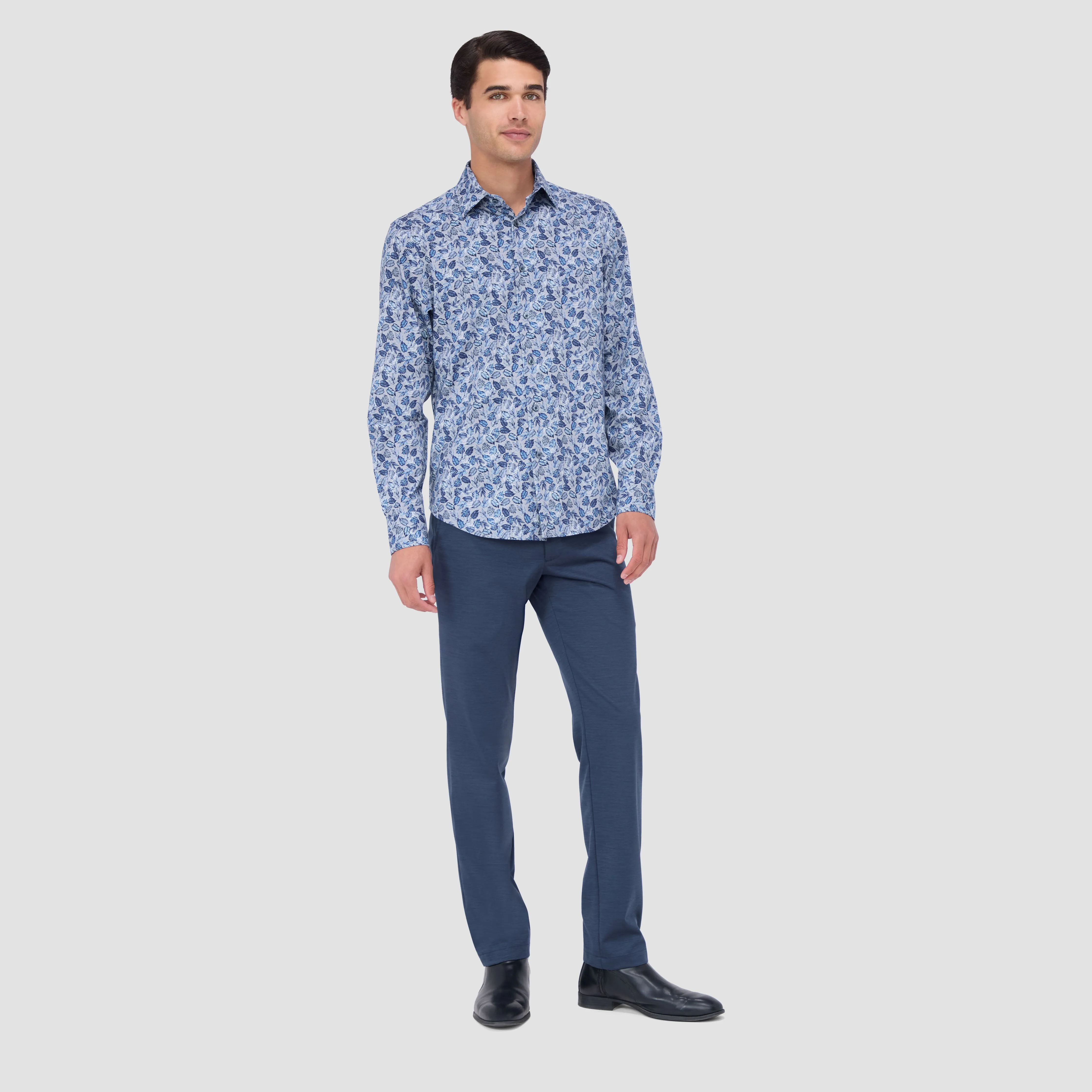 James Leaf Print OoohCotton Shirt