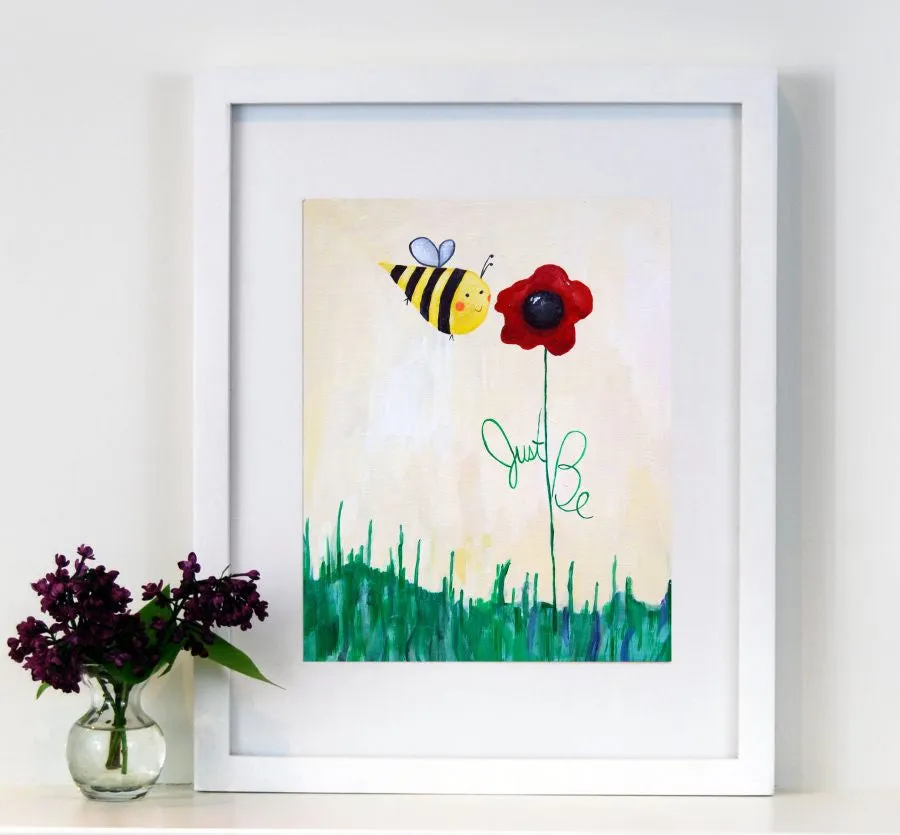 Just Be  - Nursery Quote Art