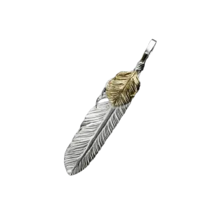 Ken Kikuchi Feather with K18 Leaf F-21 K18F-29