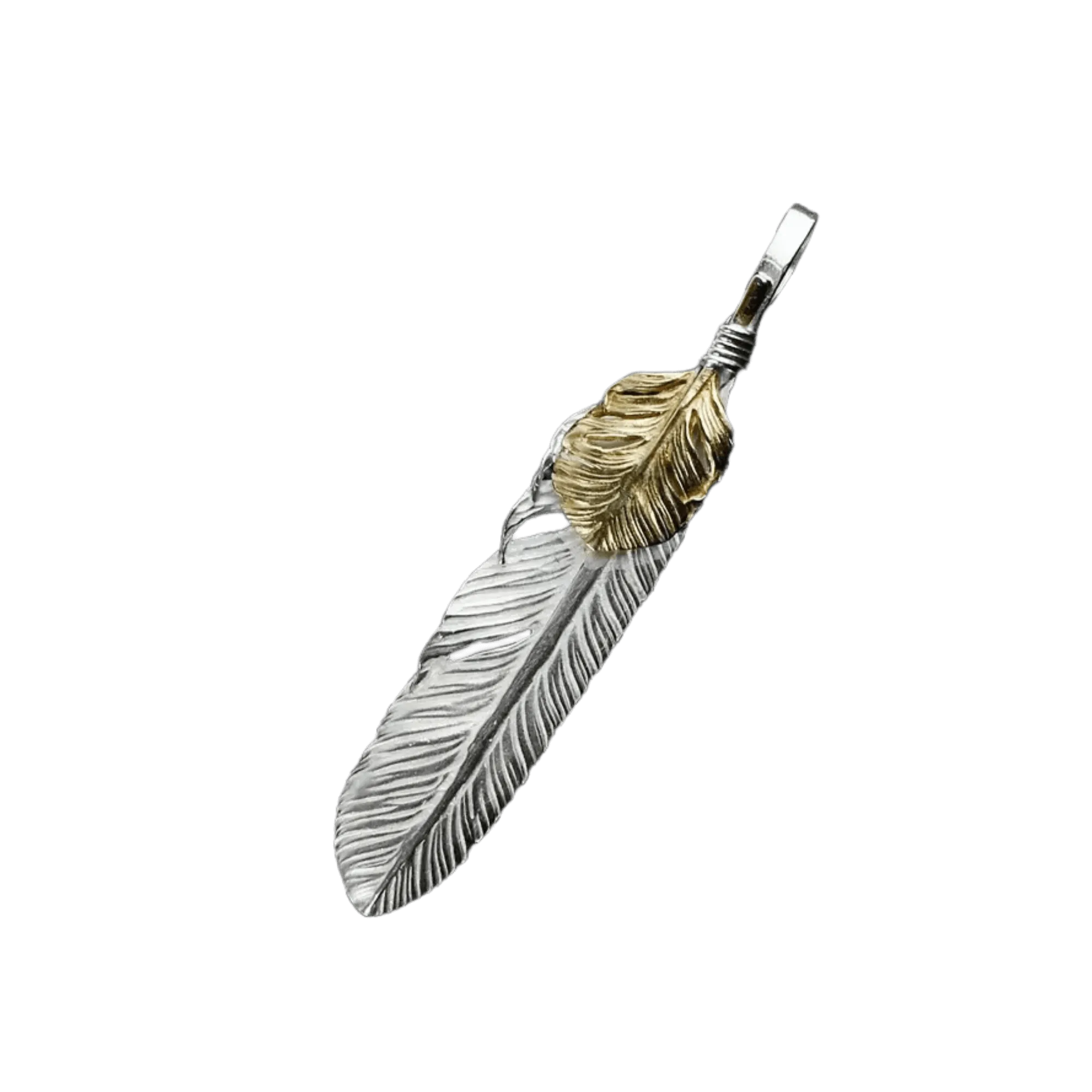 Ken Kikuchi Feather with K18 Leaf F-21 K18F-29