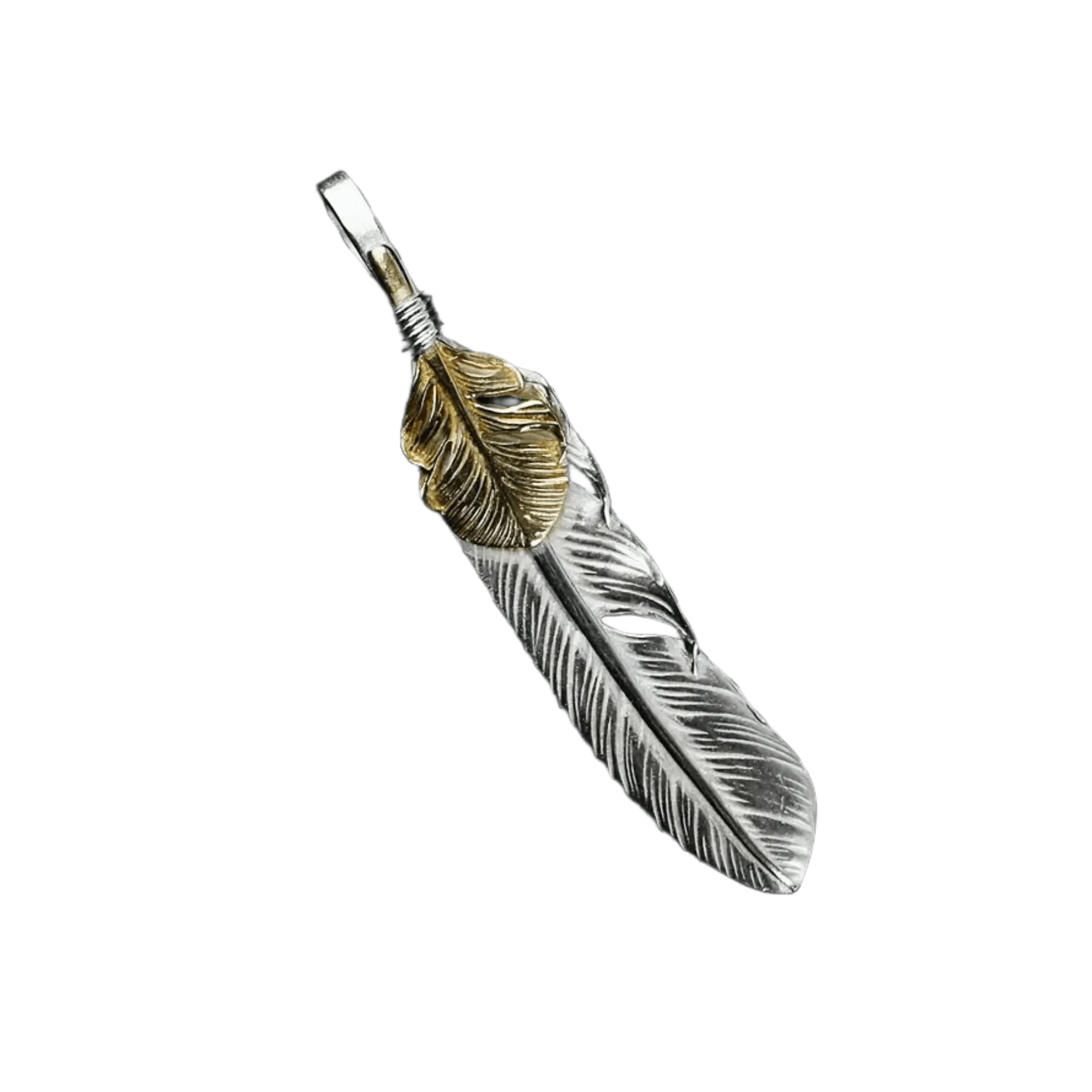 Ken Kikuchi Feather with K18 Leaf F-21 K18F-29