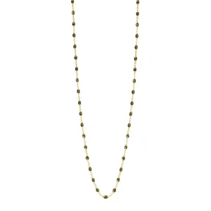 khaki gigi classic necklace 24 inch- 18k yellow gold