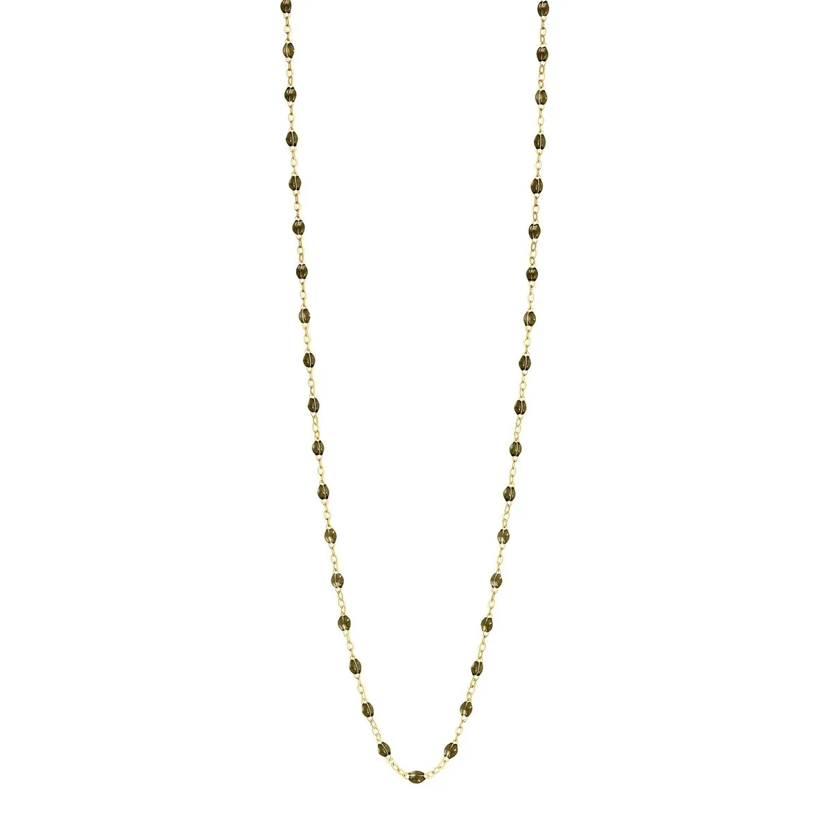 khaki gigi classic necklace 24 inch- 18k yellow gold