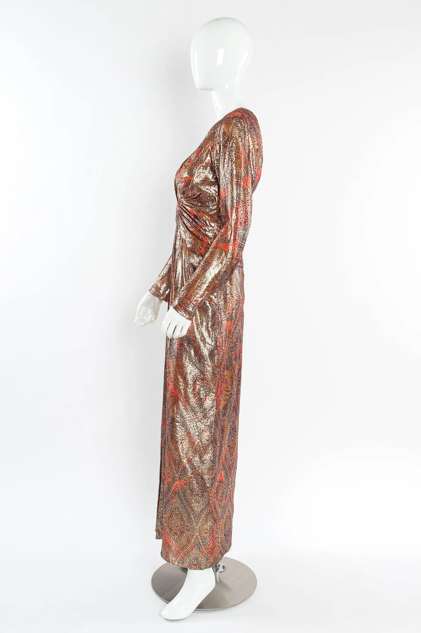 Lamé Metallic Brocade Dress