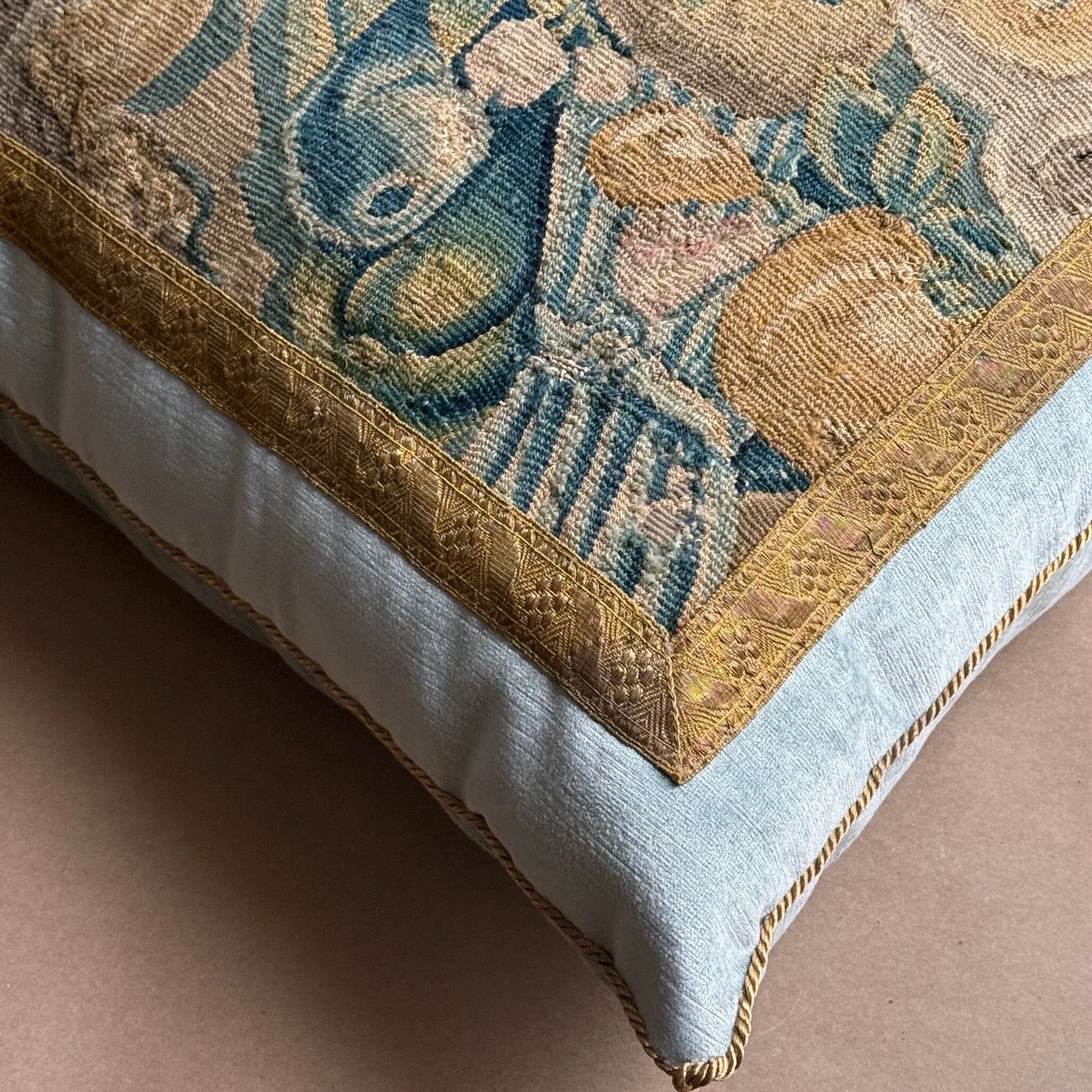 Late 17th C Flemish Tapestry Fragment  (#T092824 | 21 x 33")