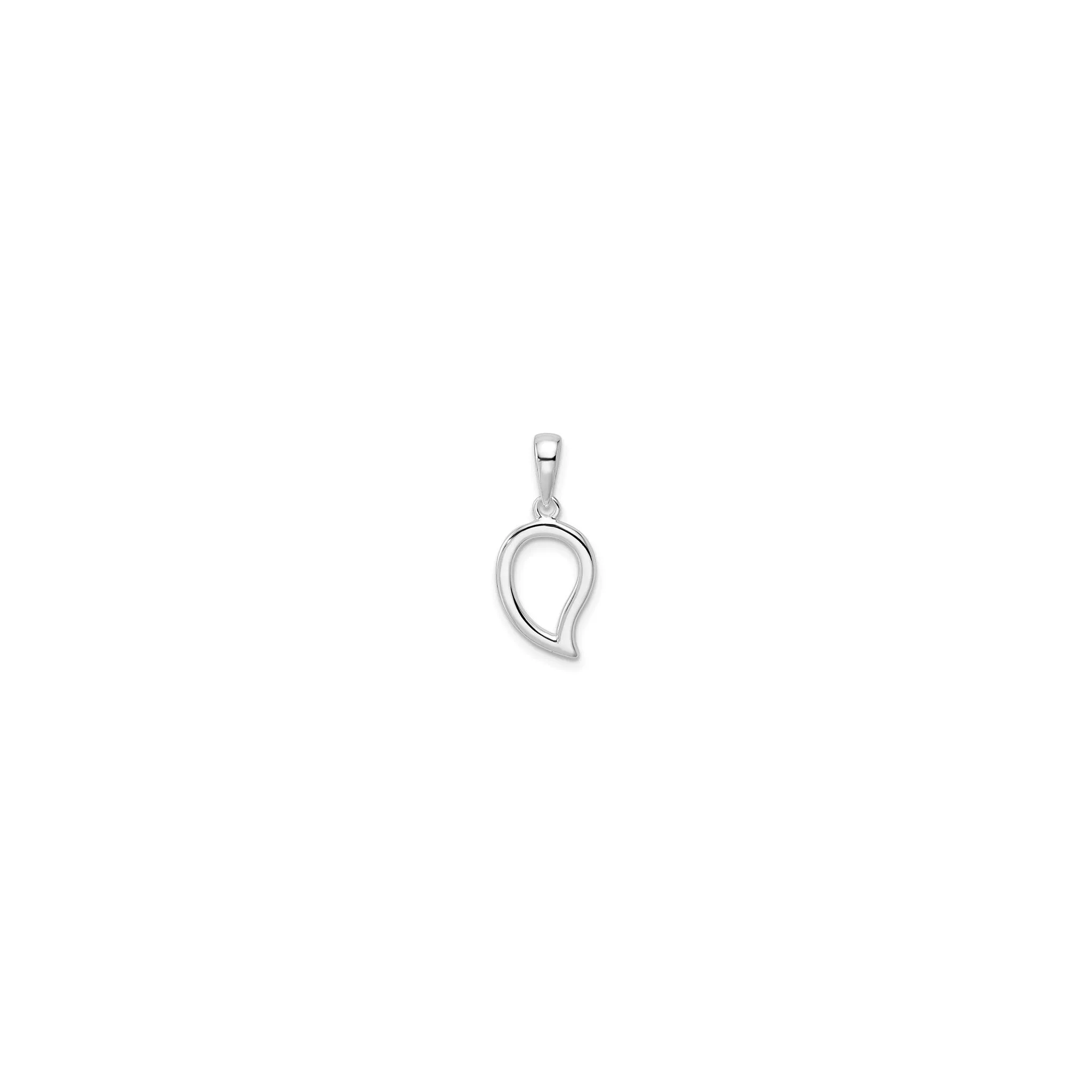Leaf Contour Pendant (Silver)