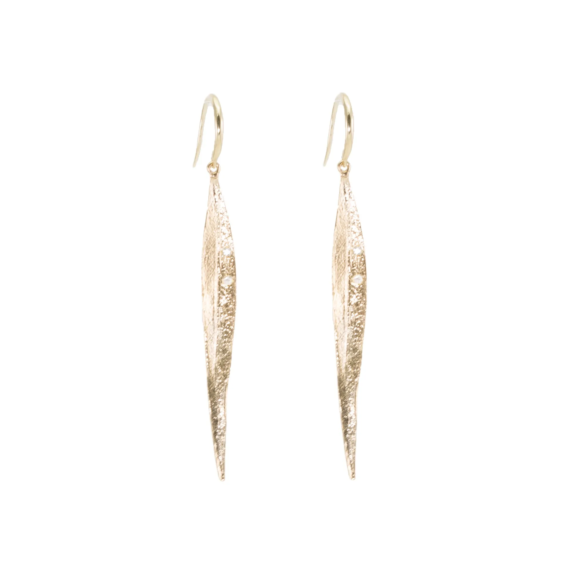 Leaf Diamond Earrings