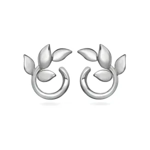 Leaf Sterling Silver Earrings